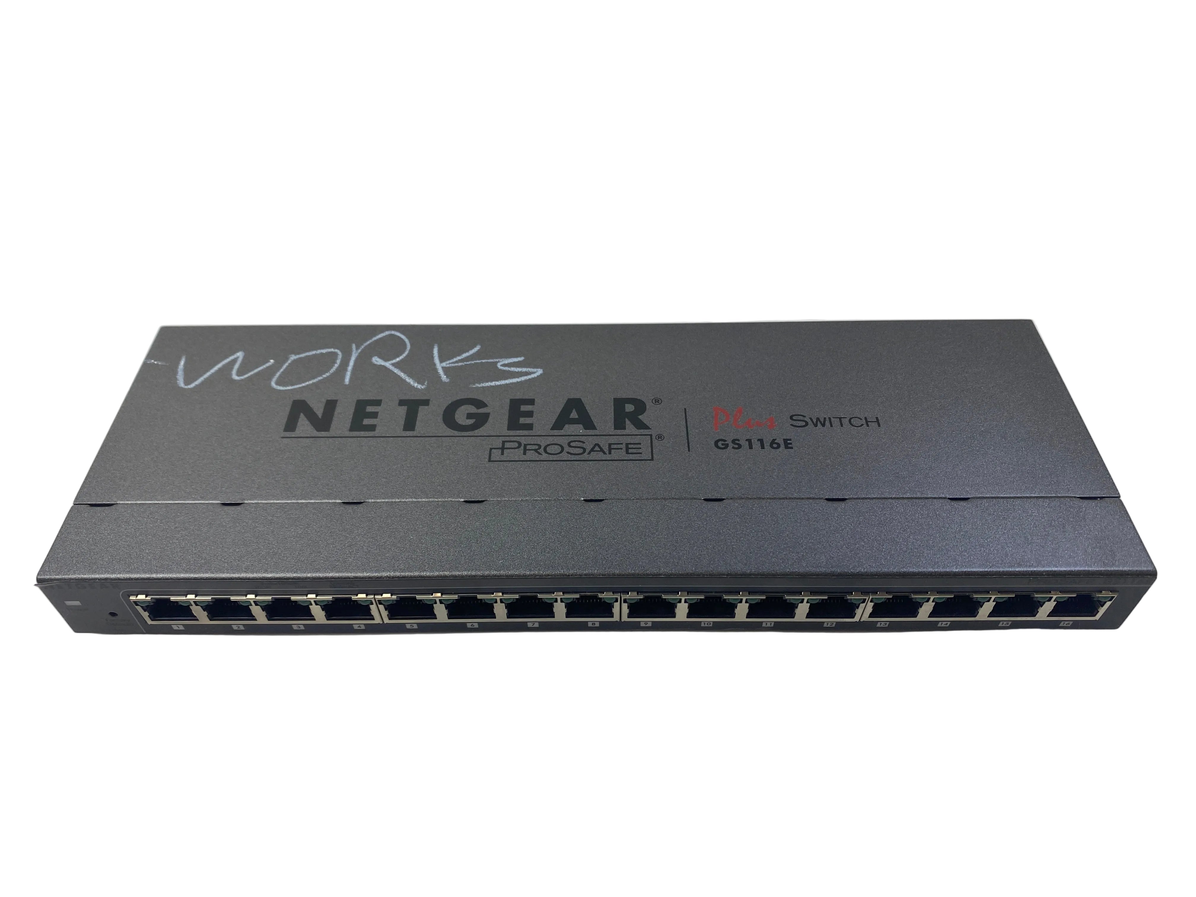 Netgear Prosafe Plus Switch  GS116E 16-Port Gigabit Switch *No PS*