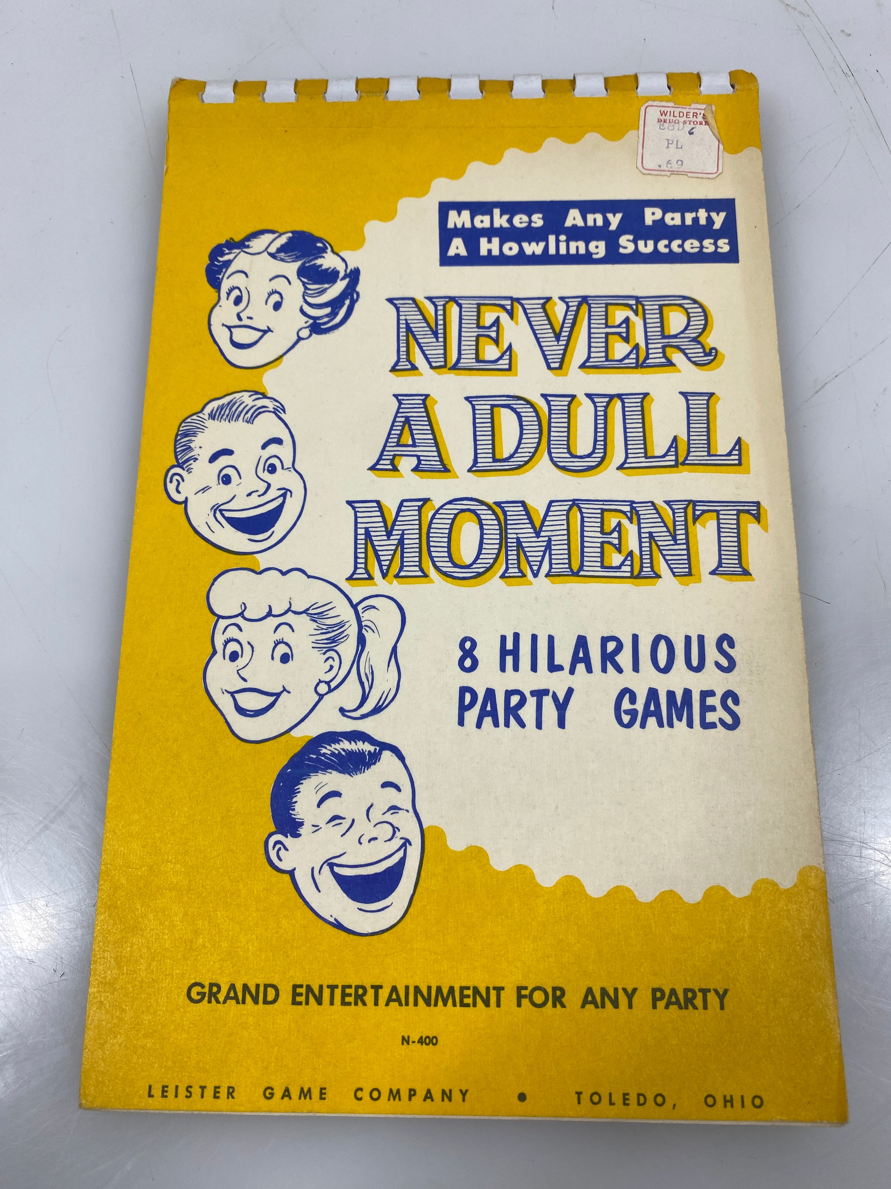 Lot of 5 Leister Game Co. 1957 Party Game Books
