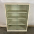 Beige 2 Glass Door 4 Tier Shelf