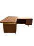 Leopold Mid-Century Walnut Executive Desk #1