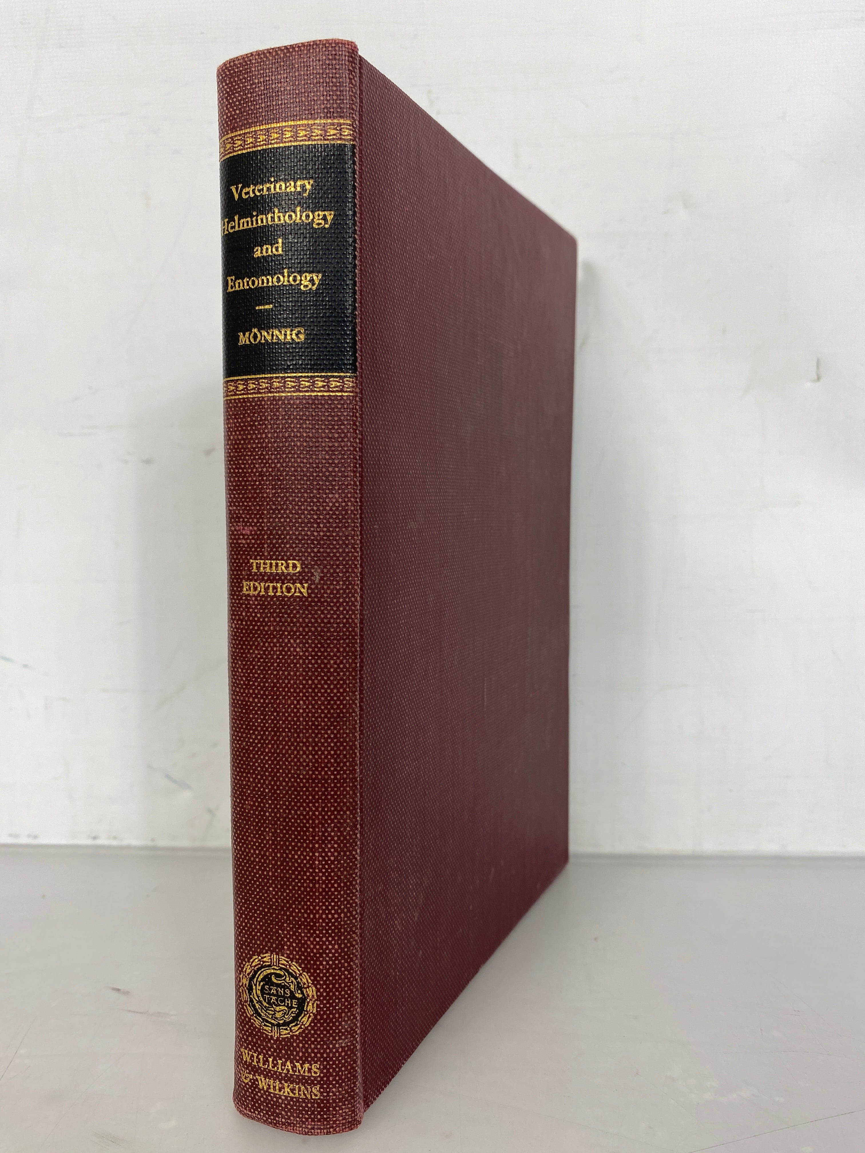 Veterinary Helminthology and Entomology by H.O. Monnig Third Edition 1947 HC
