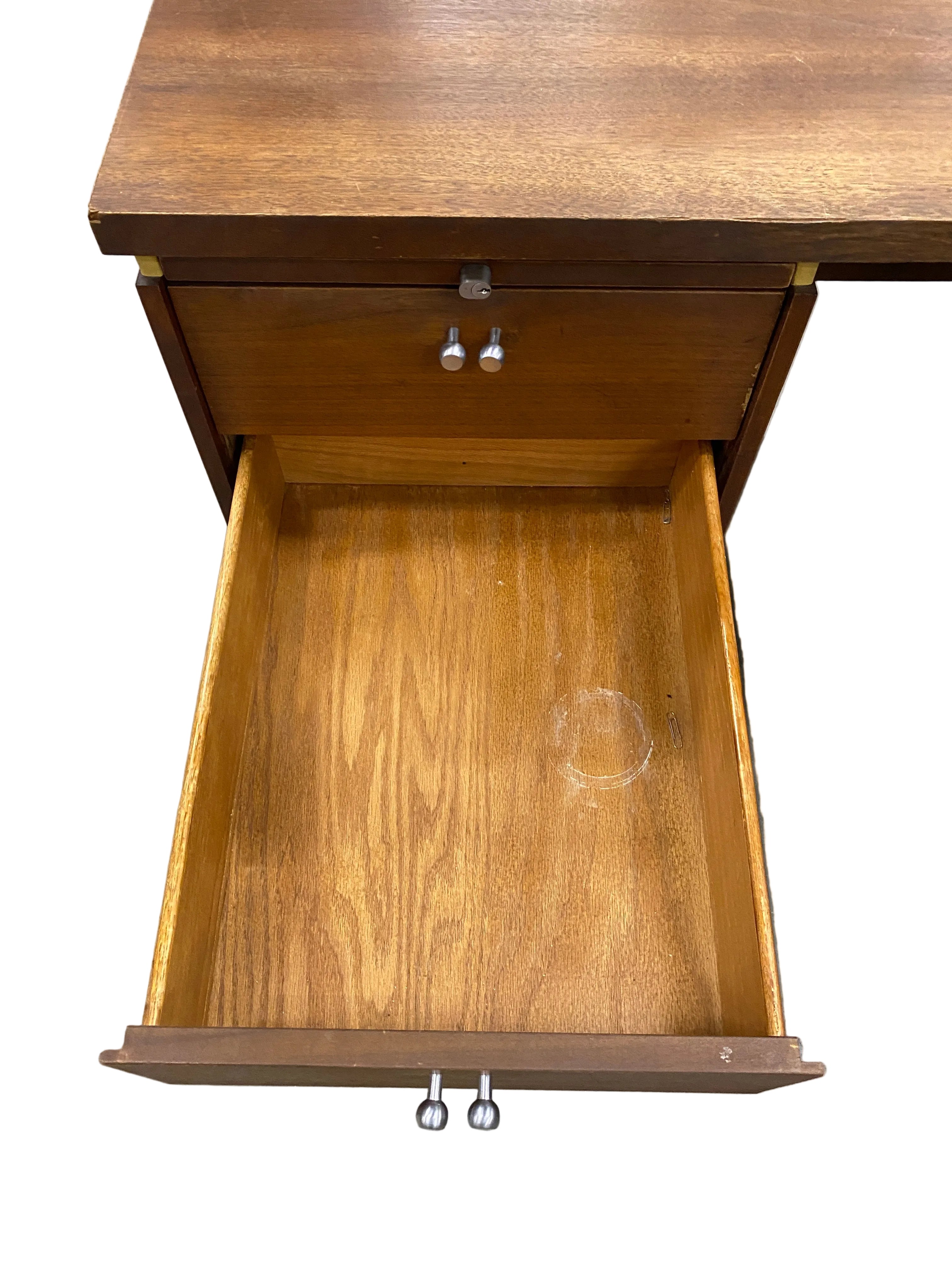 Leopold Mid-Century Walnut Executive Desk #1