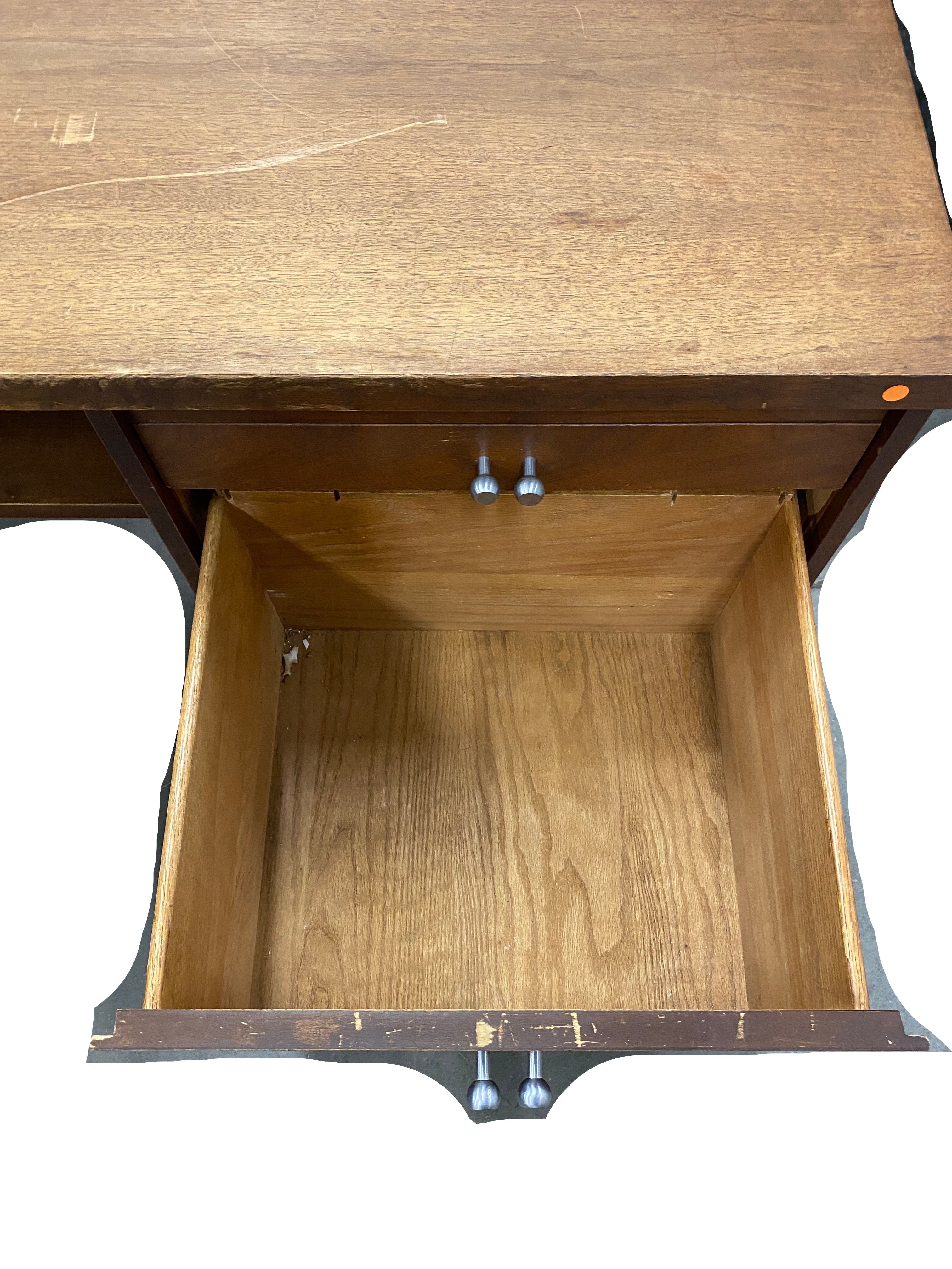 Leopold Mid-Century Walnut Executive Desk #1