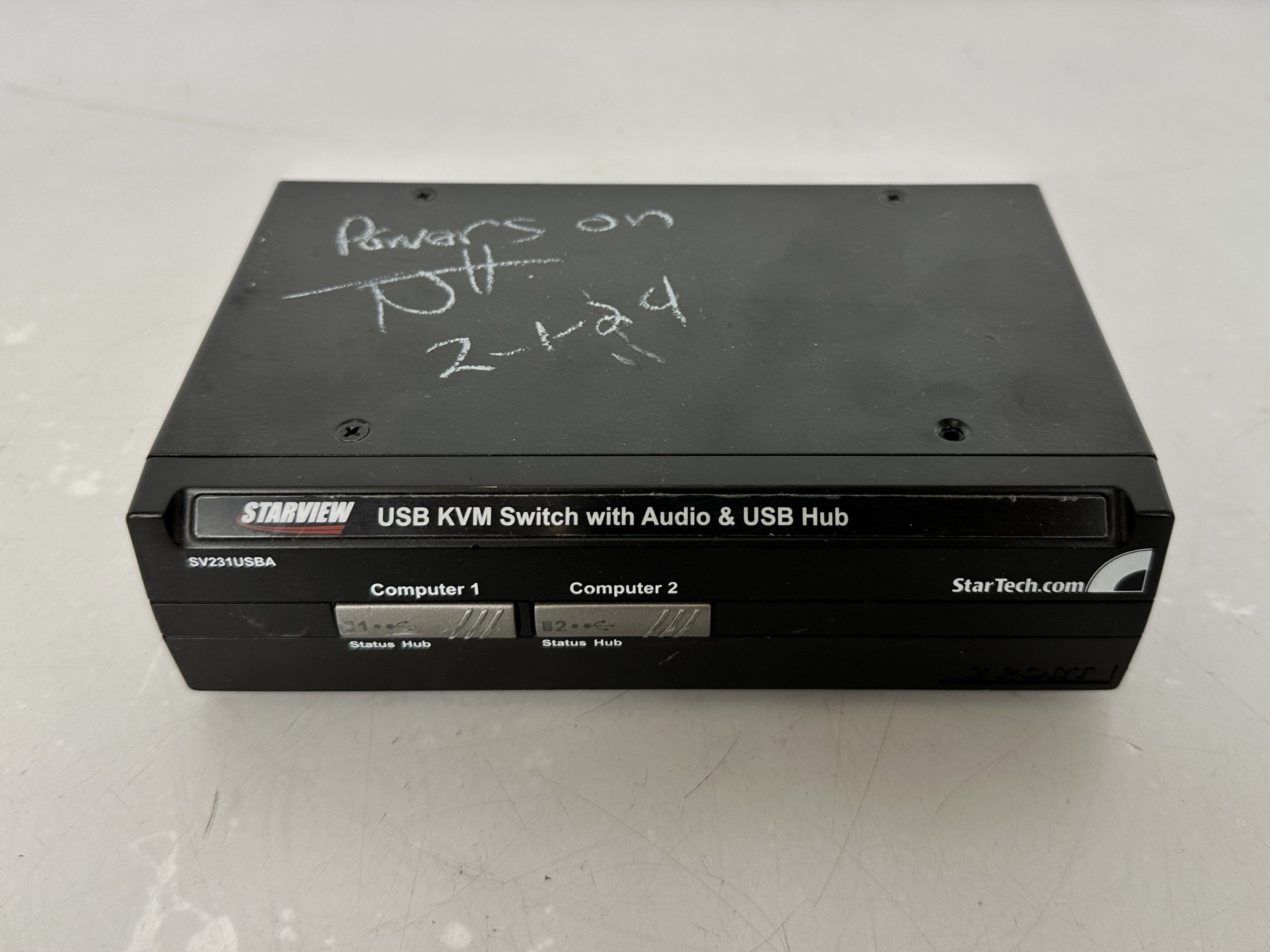 Starview SV231USBA 2-Port USB Switch w/ Audio & USB Hub