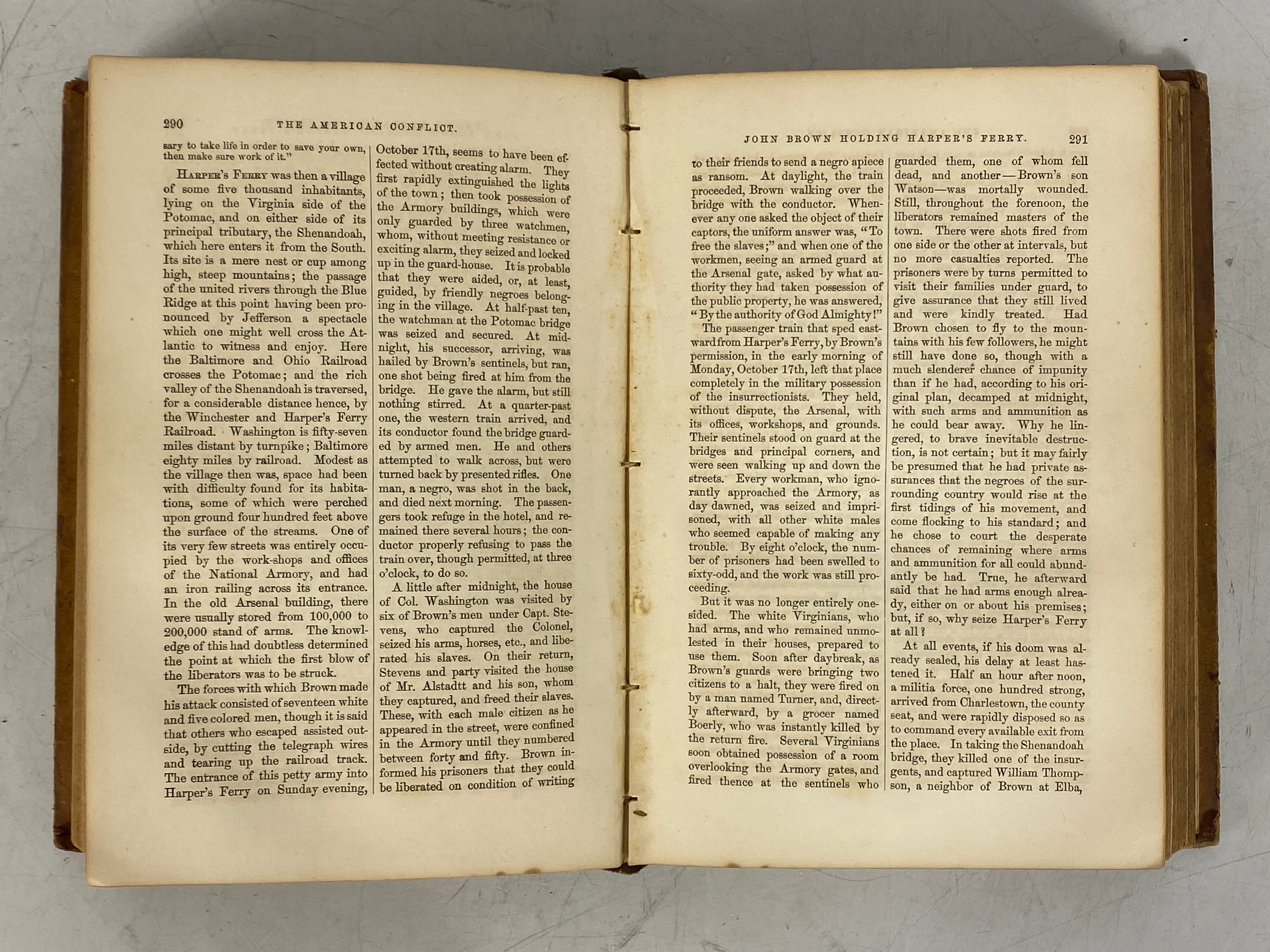 The American Conflict History of the Great Rebellion Vol 1 1866 Antique Leather