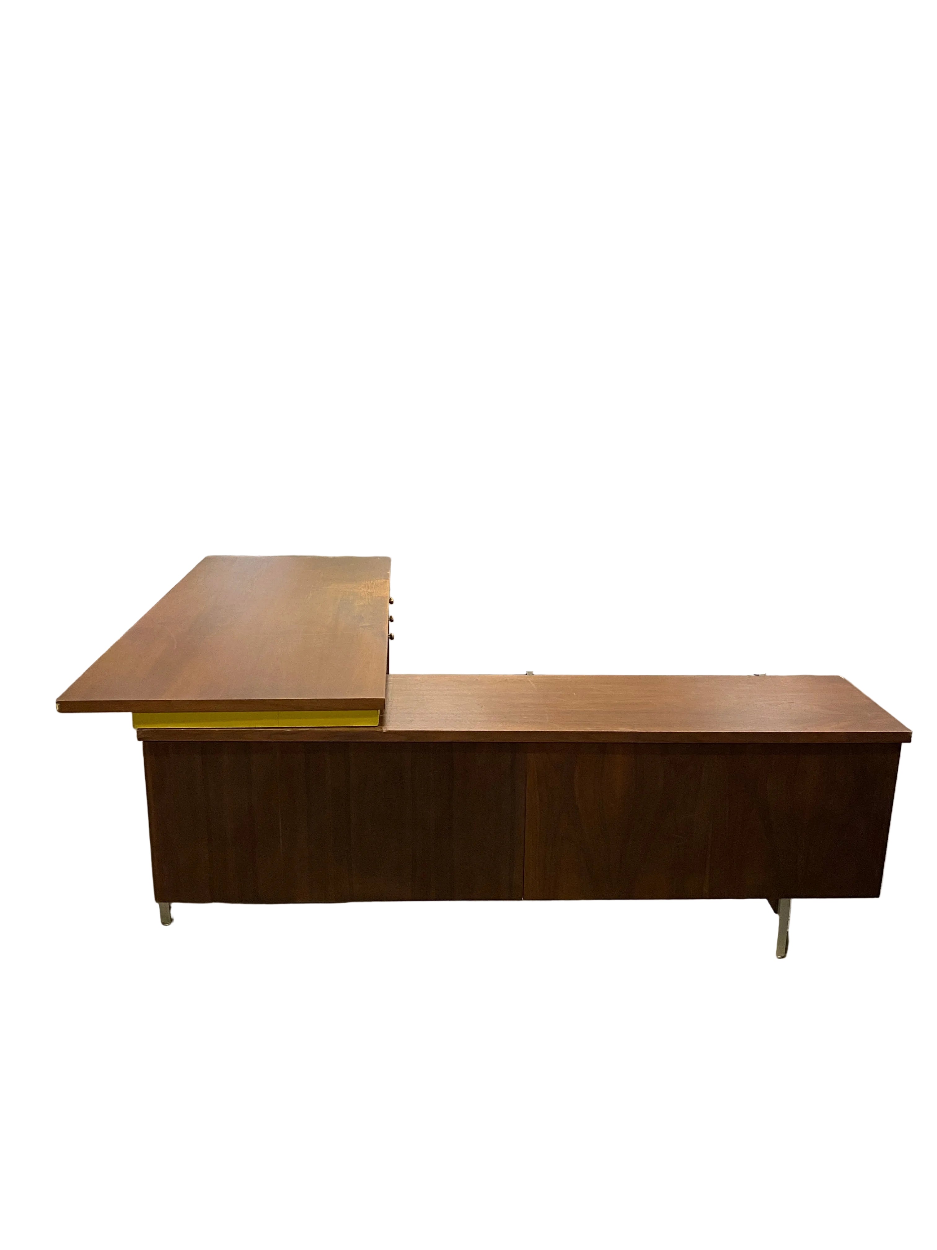 Leopold Mid-Century Walnut Executive Desk #2