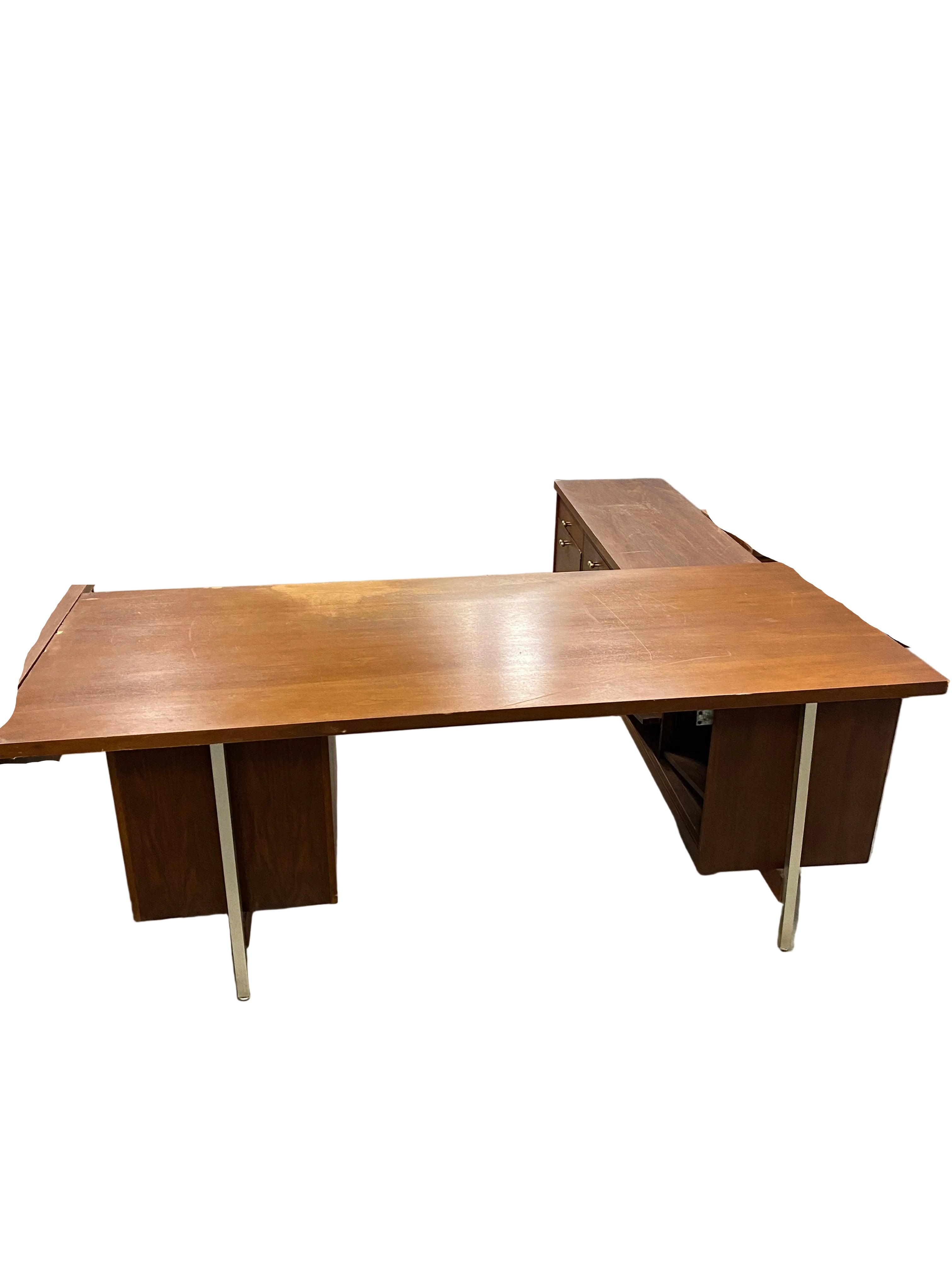 Leopold Mid-Century Walnut Executive Desk #2