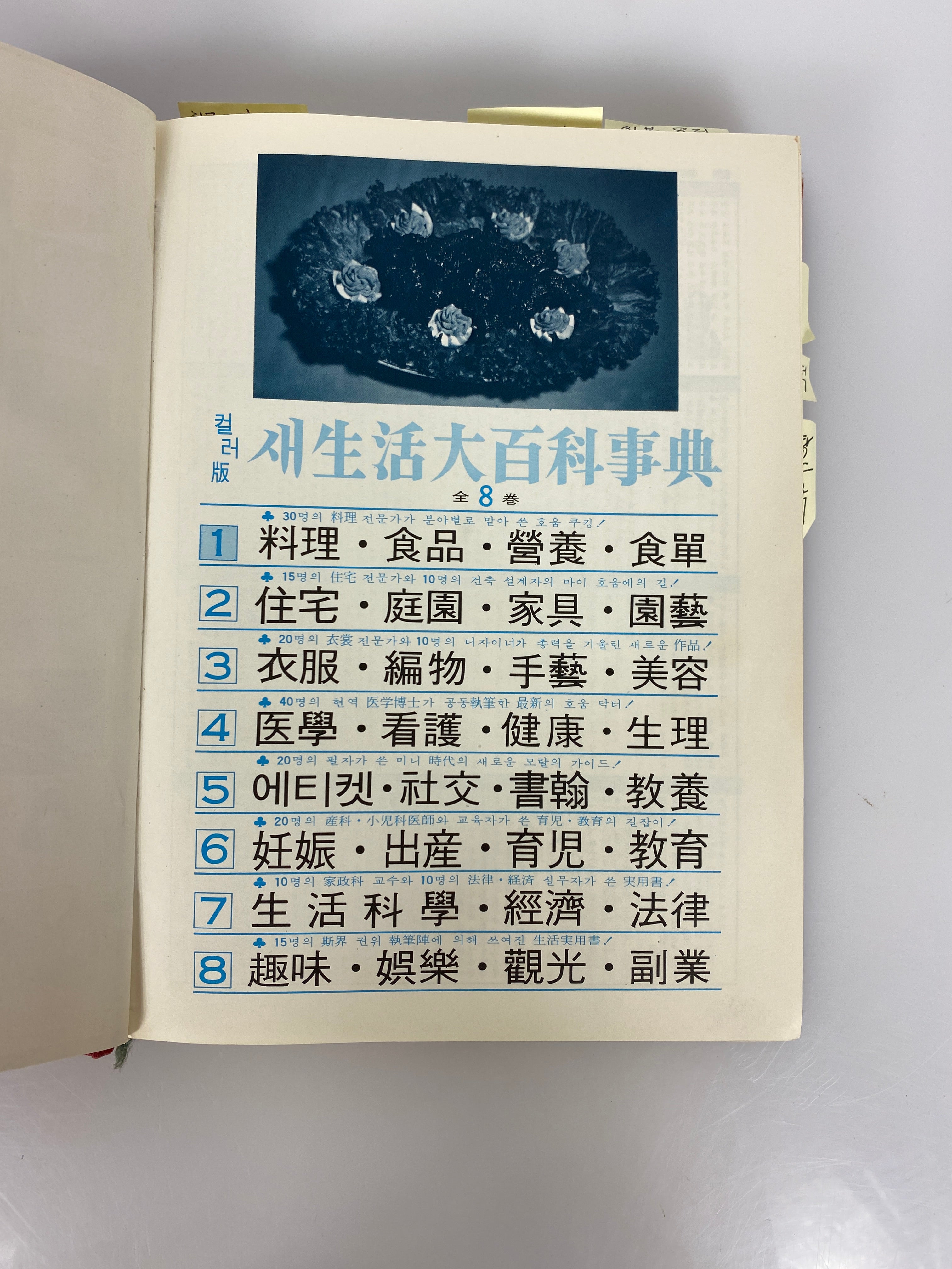 Vintage Korean Language Cookbook 1968 (New Home Encyclopedia) HC in Slipcase