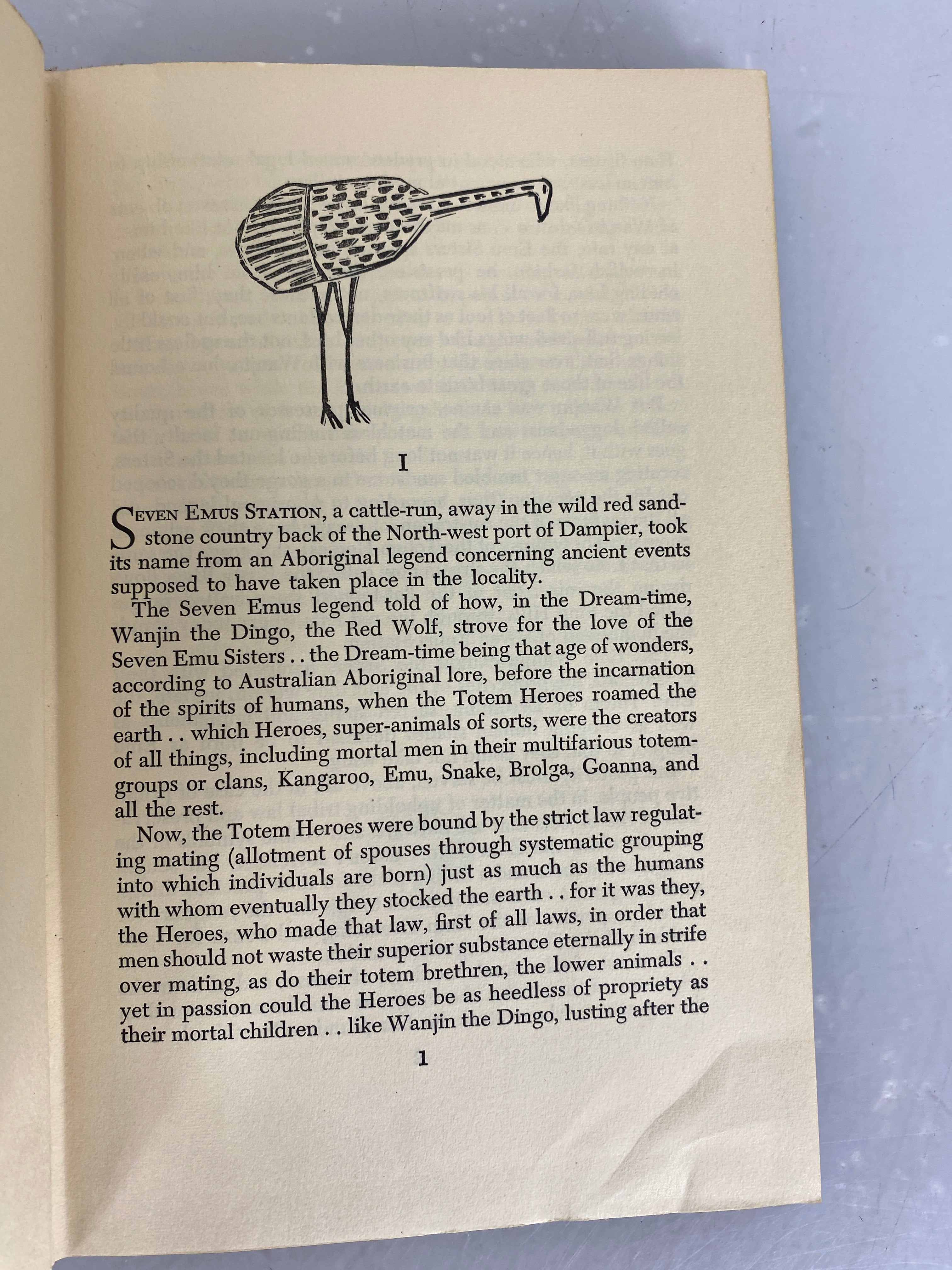 Seven Emus by Xavier Herbert First Edition 1959 HC DJ