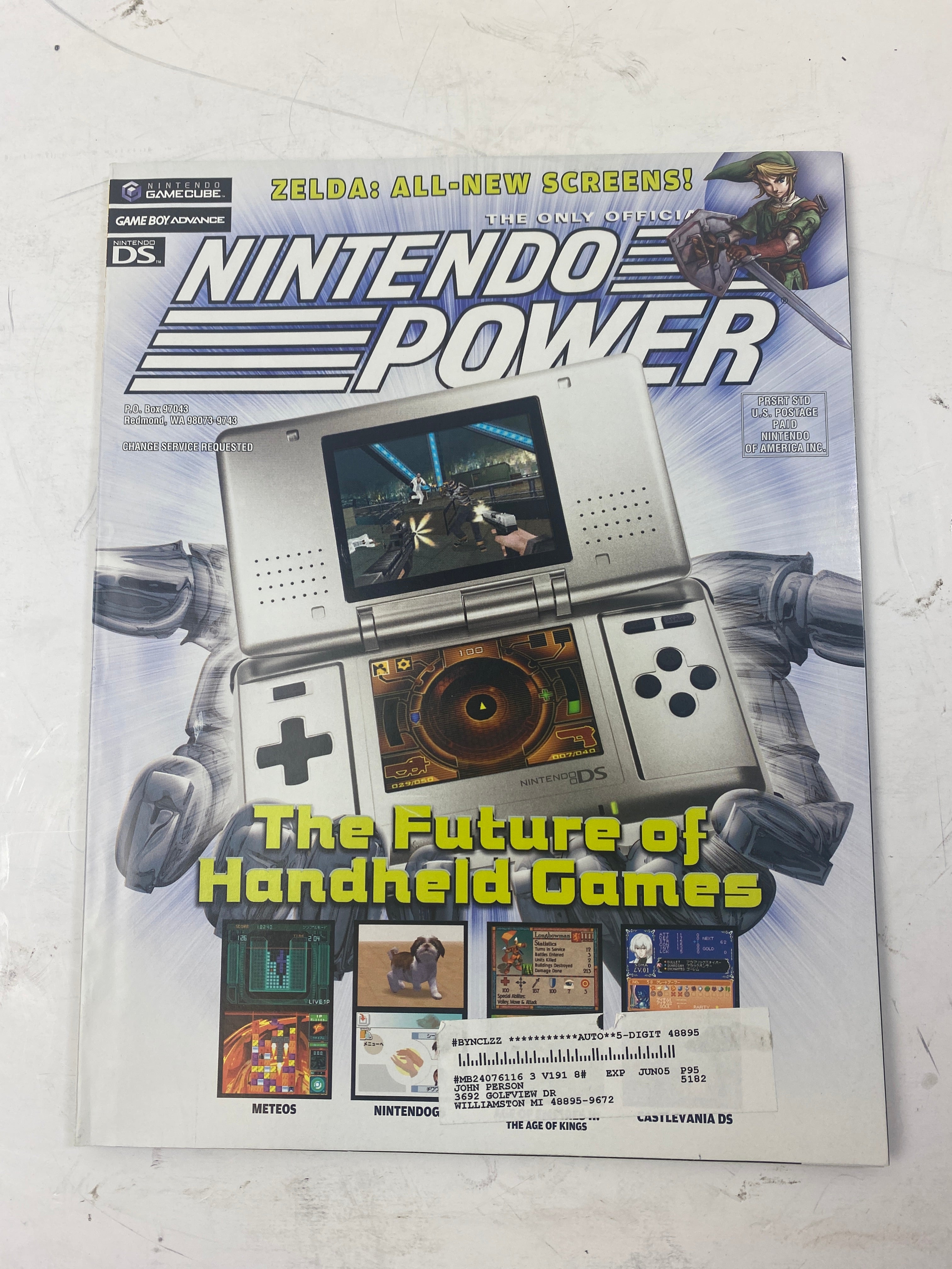 Nintendo Power Magazine Vol 191 May 2005 w/ poster
