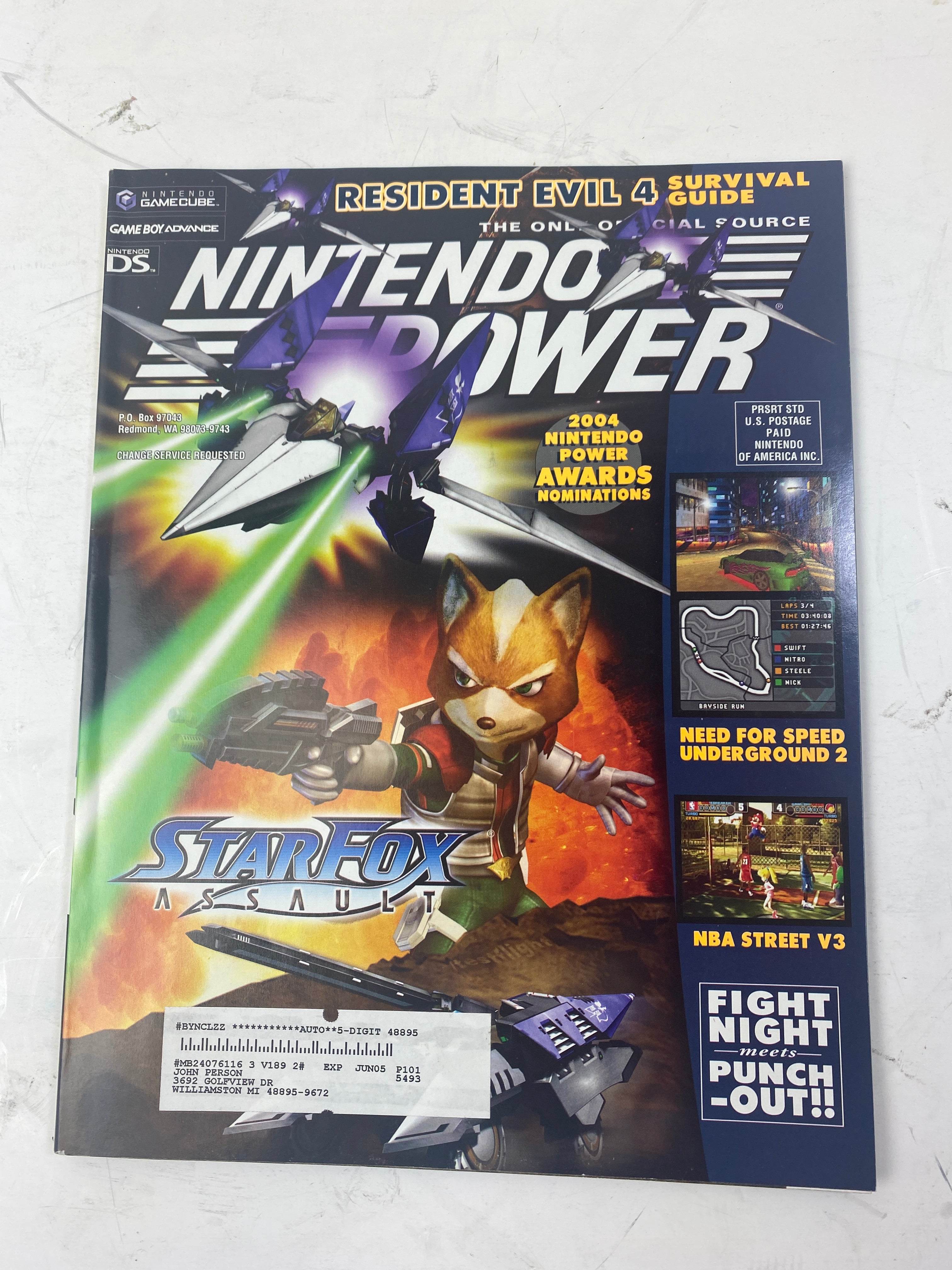 Nintendo Power Magazine Vol 189 March 2005 w/ poster