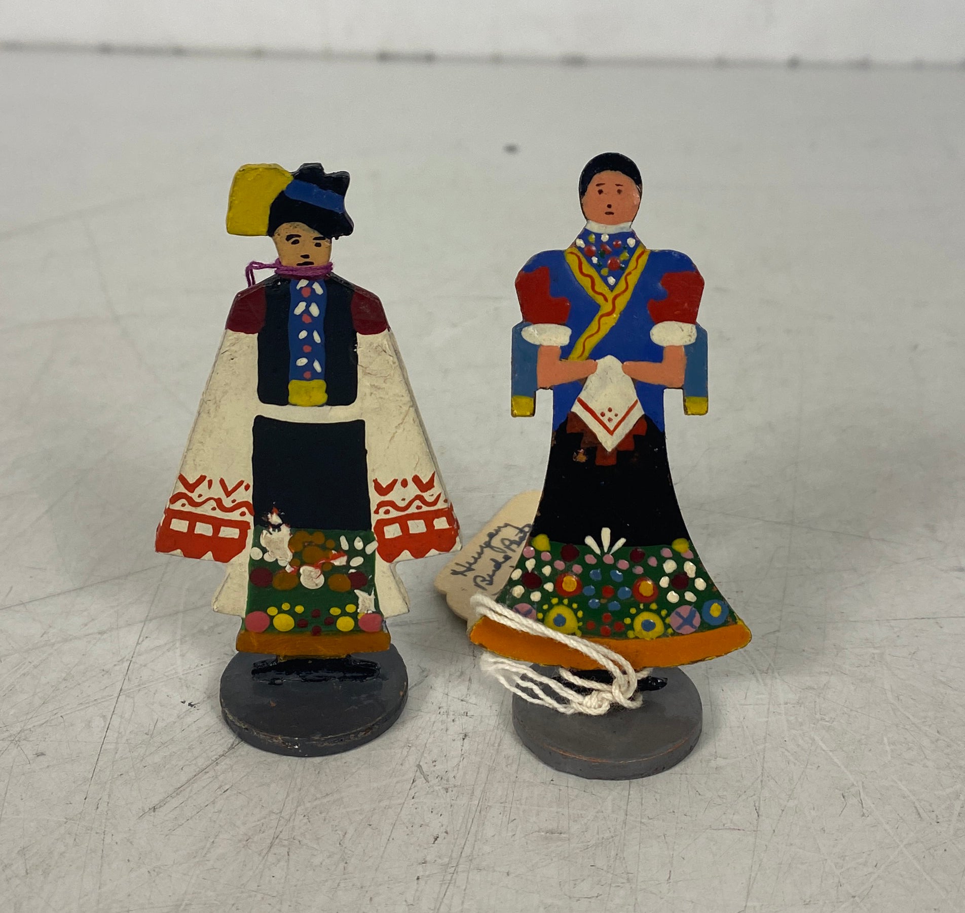 Vintage Hand Painted Hungarian Dolls (Set of 2)