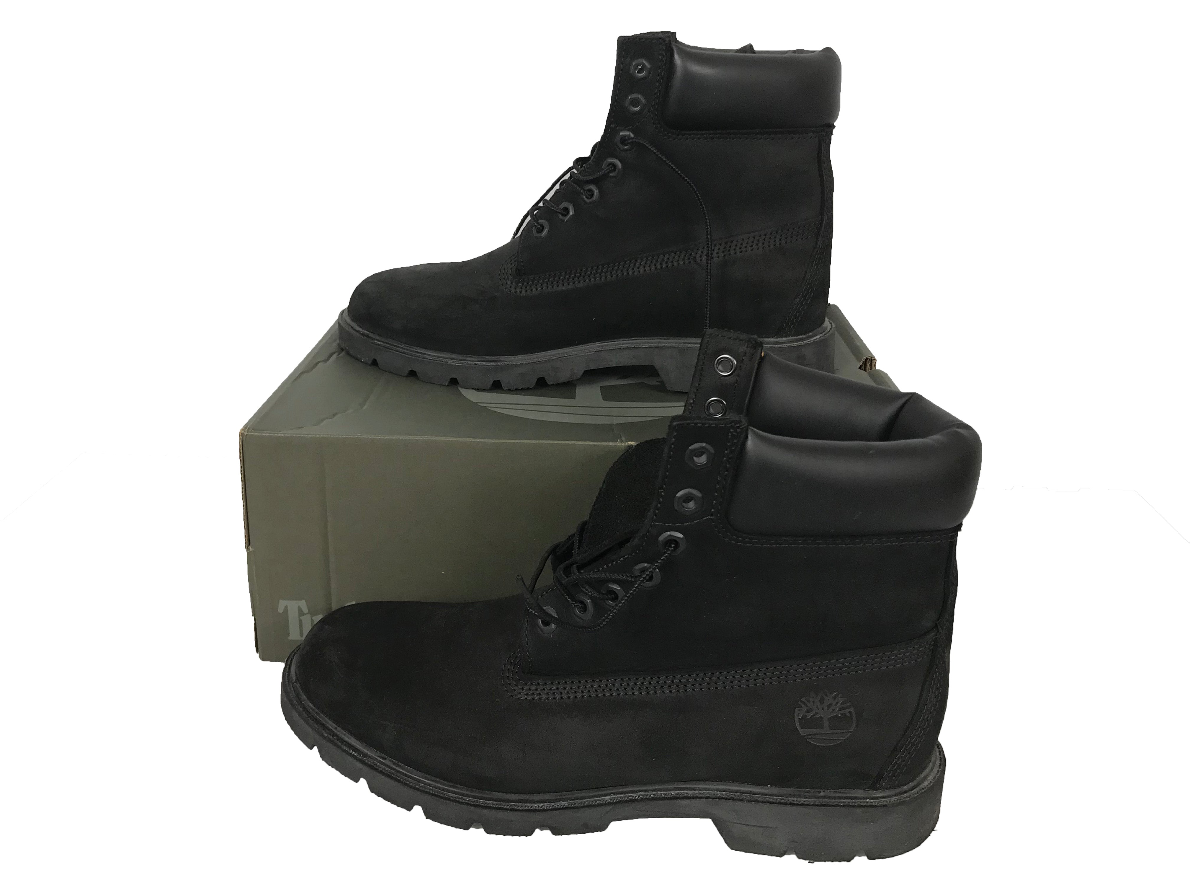 Black Suede Timberland Boots Men's Size 10.5
