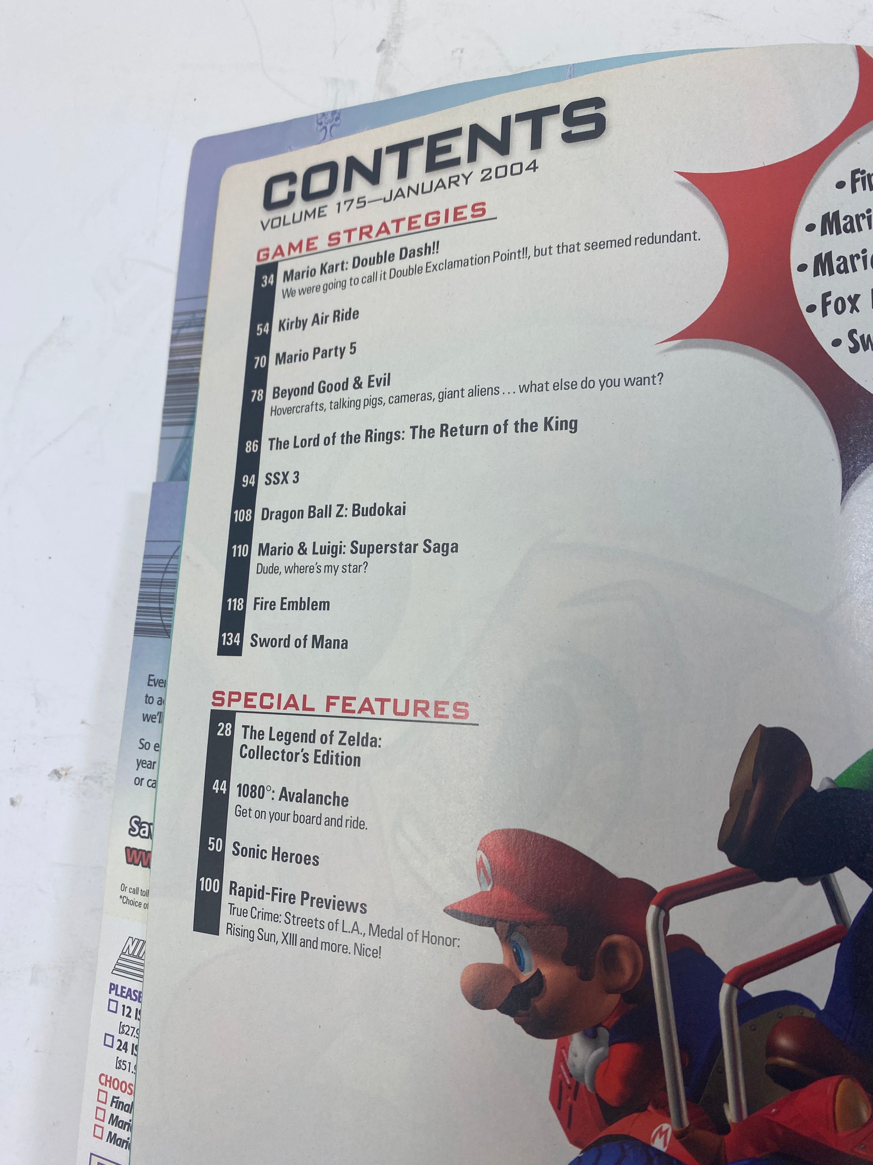 Nintendo Power Magazine Vol 175 January 2004 w/ poster