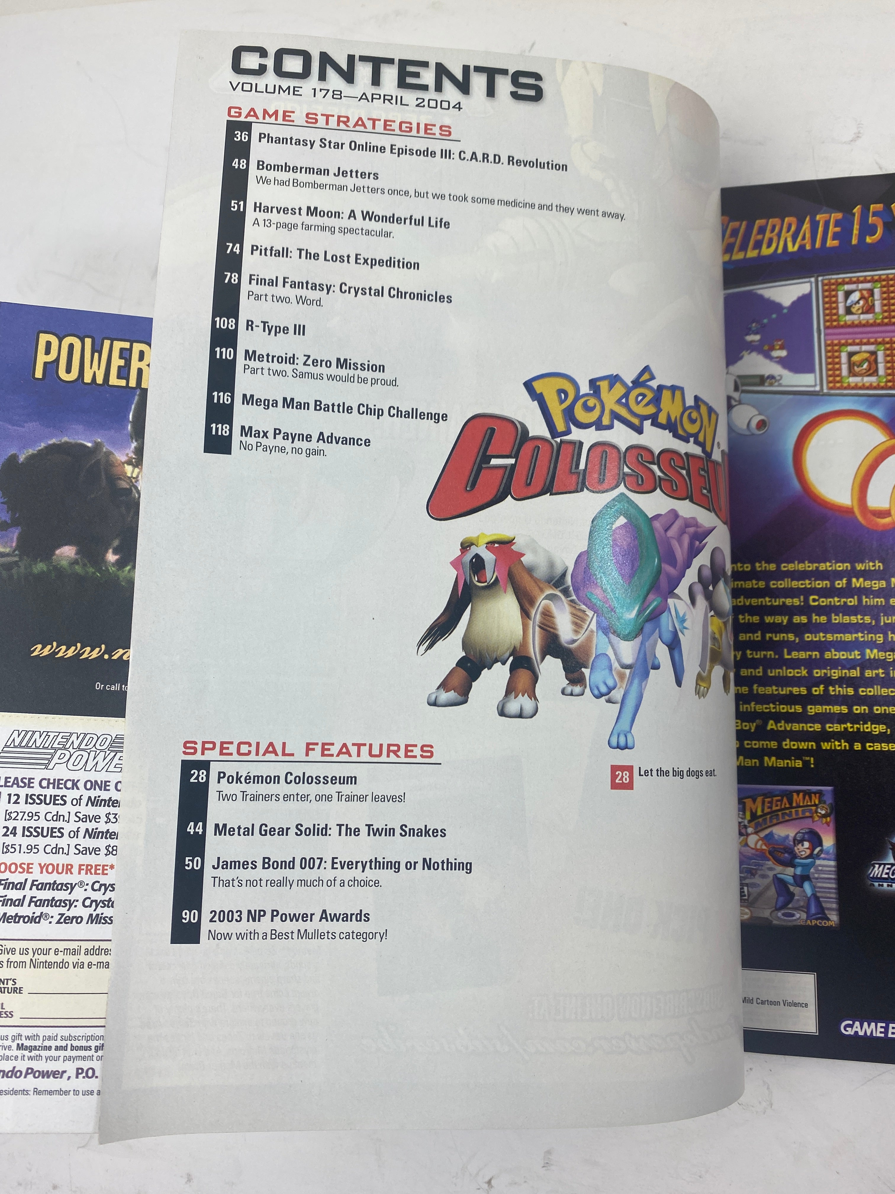 Nintendo Power Magazine Vol 178 April 2004 w/ poster