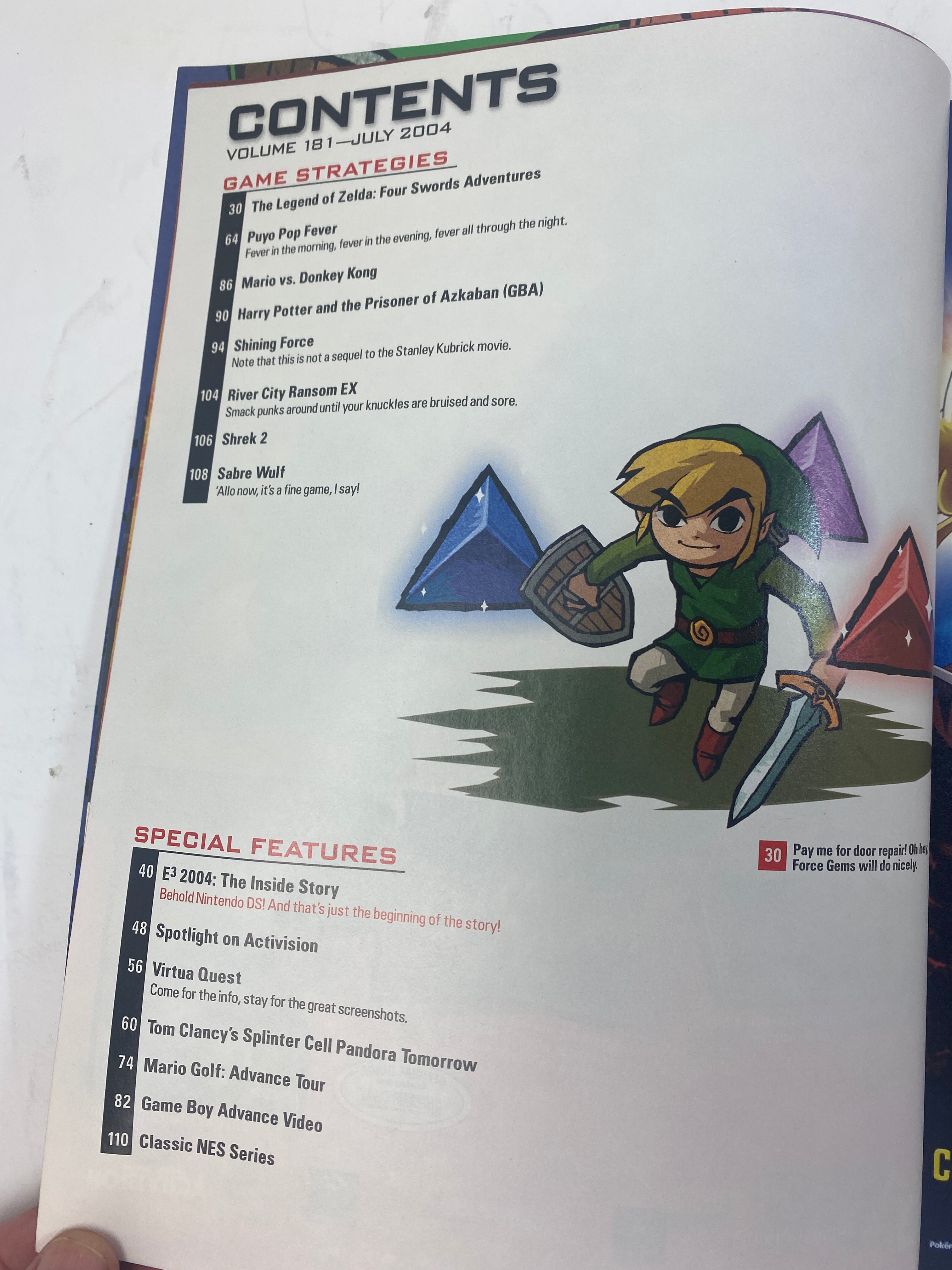 Nintendo Power Magazine Vol 181 July 2004 w/ poster