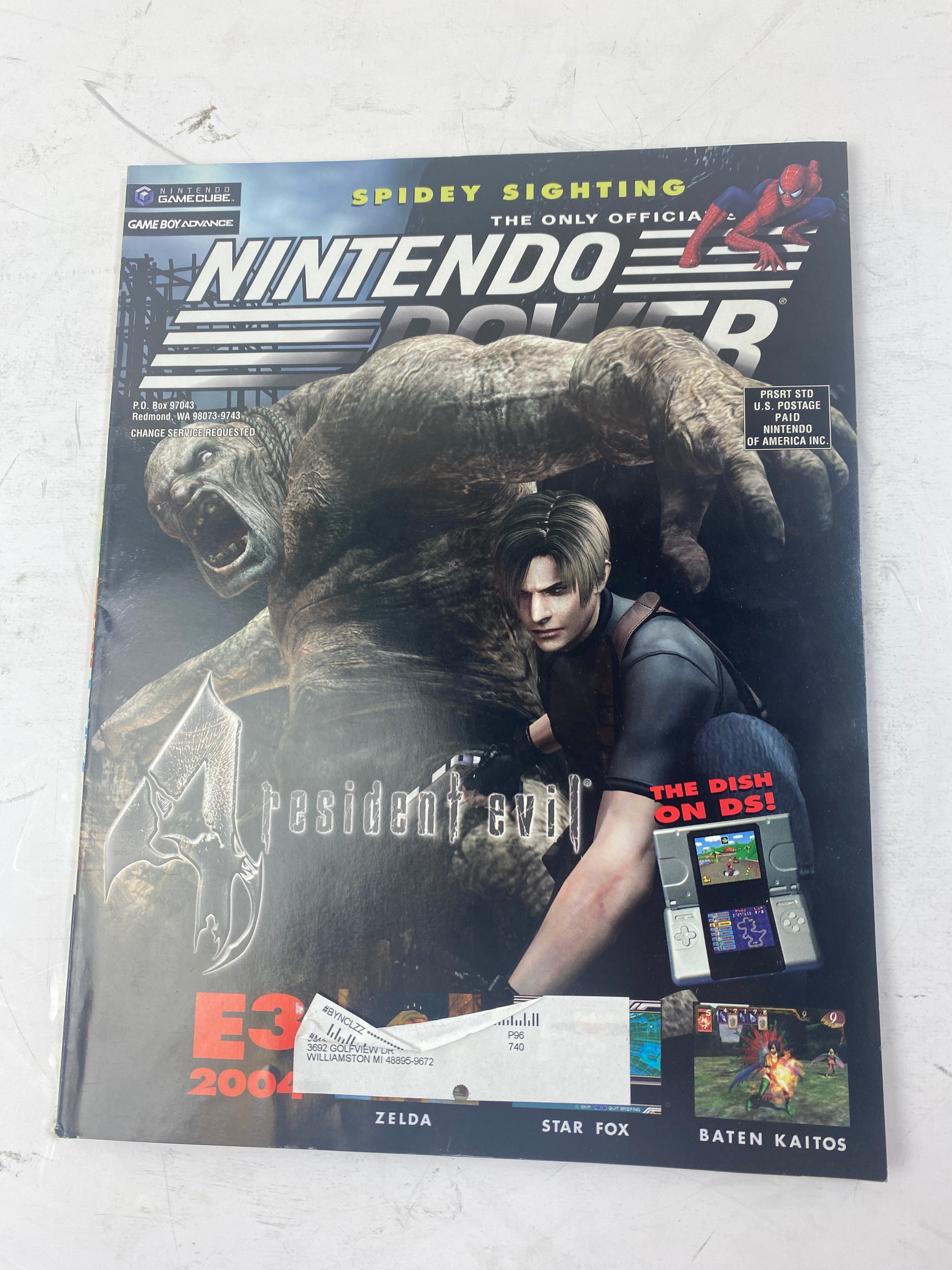 Nintendo Power Magazine Vol 182 August 2004 w/ poster