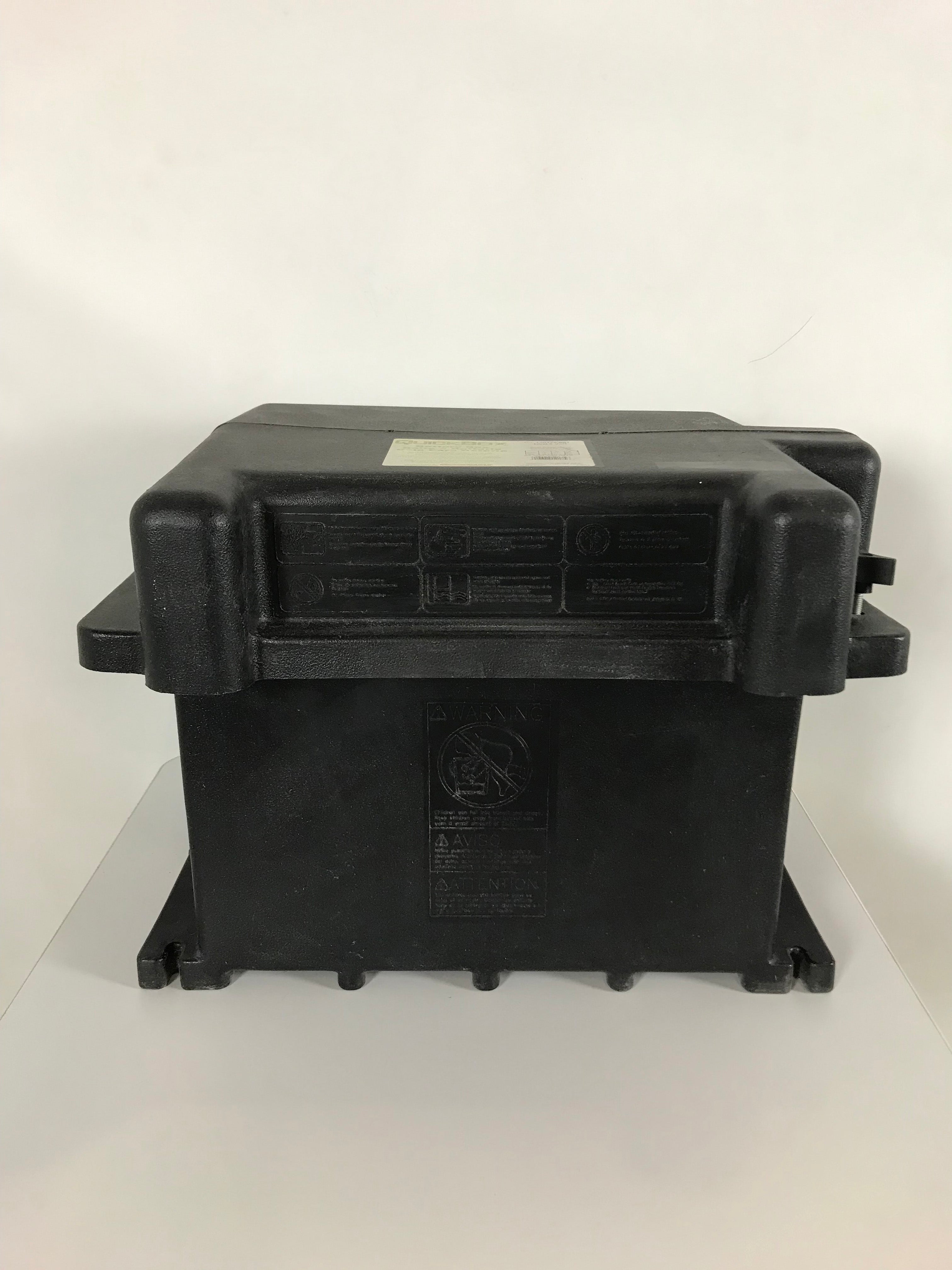 Quick Box Black Plastic Battery Box
