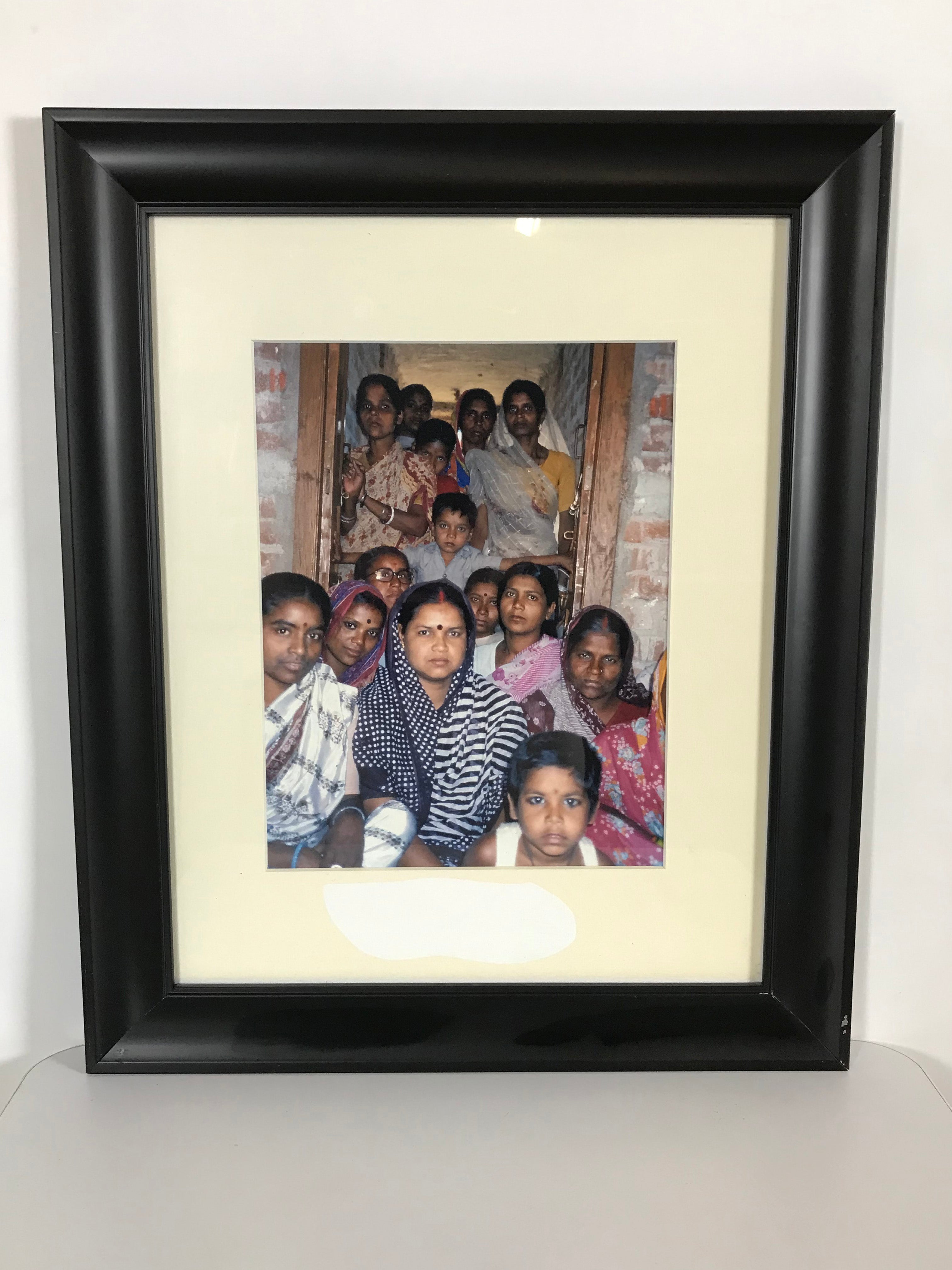 20x24 Framed Picture of People in Rural India