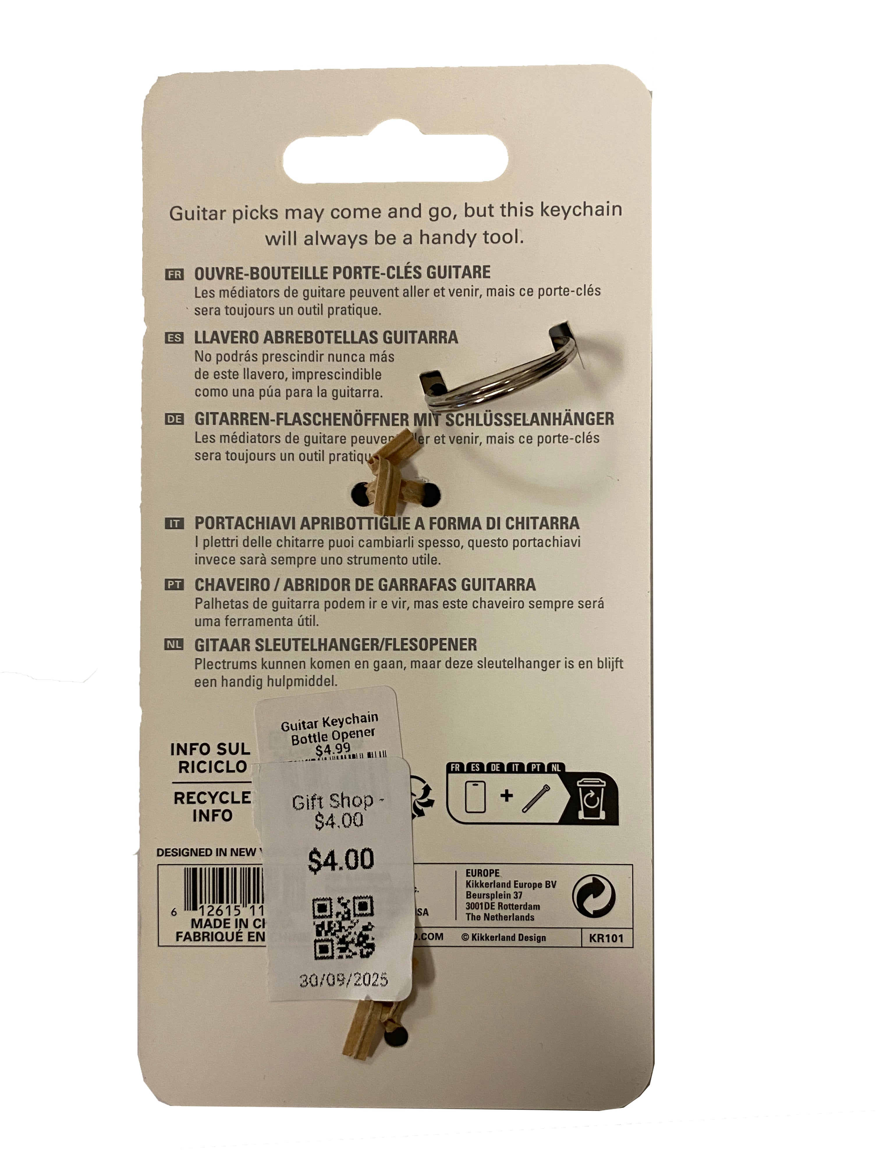 Guitar Keychain Bottle Opener