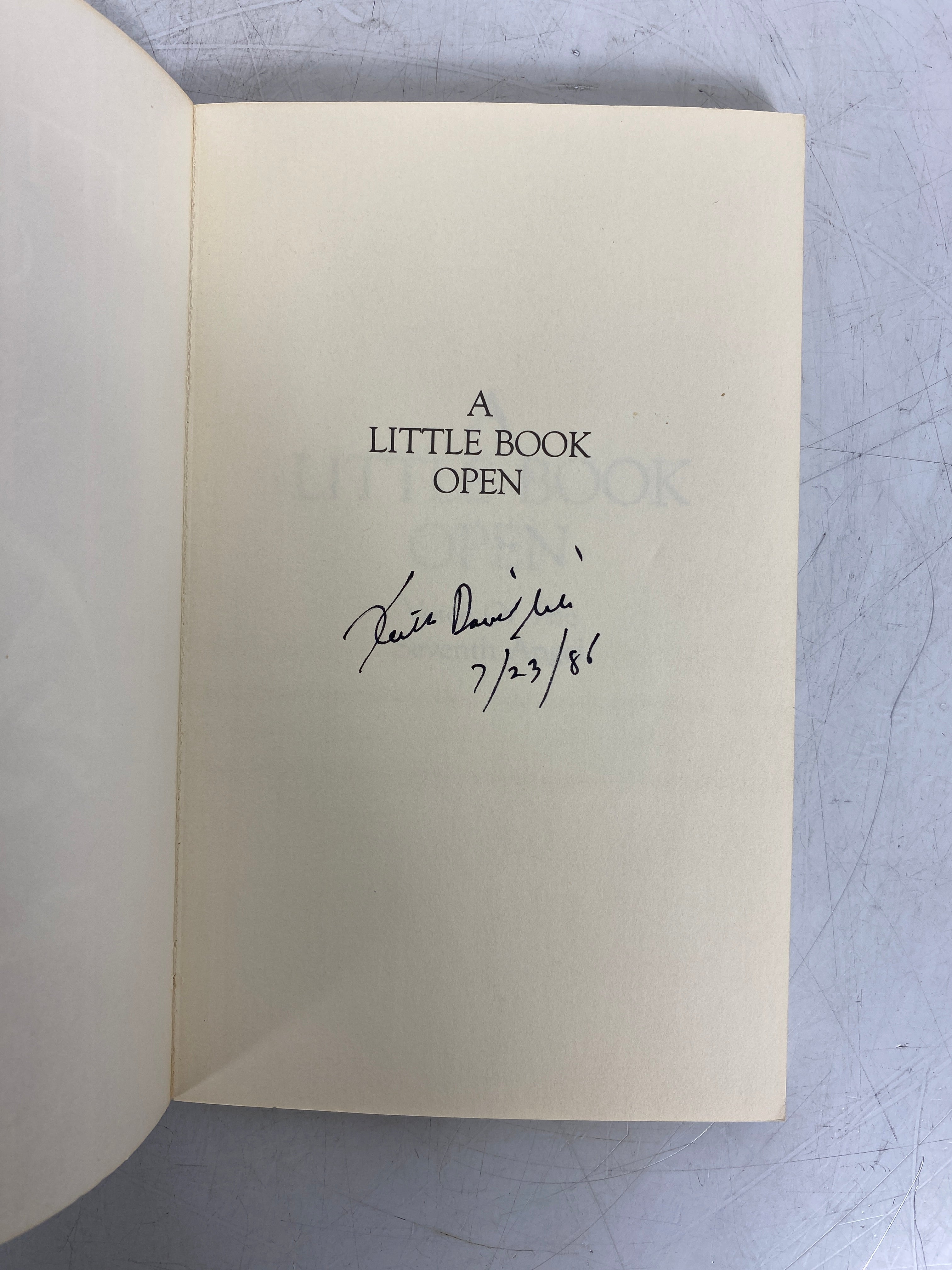 A Little Book Open Voice of the Seventh Angel by Keith David Gill Rare Signed SC