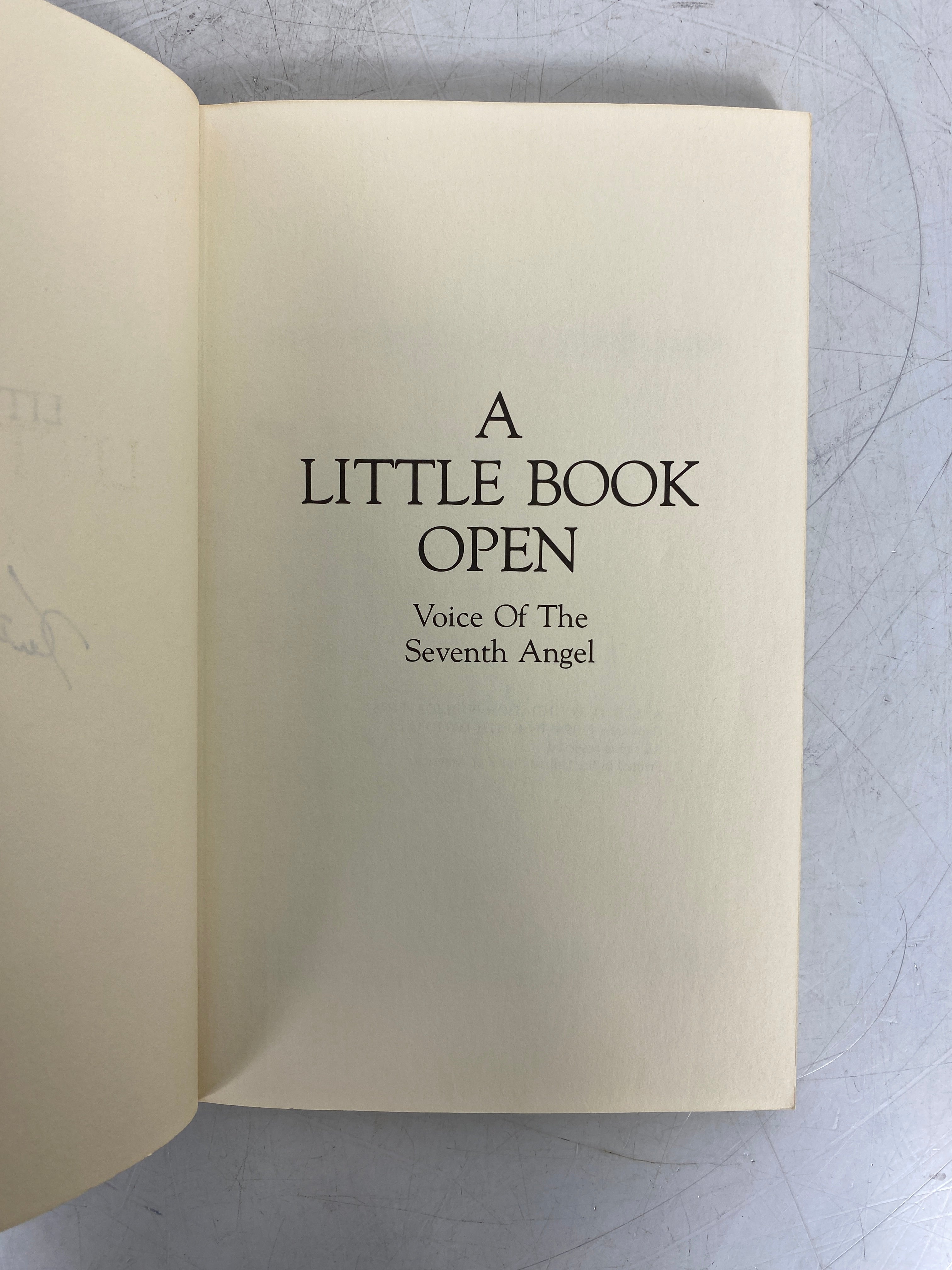 A Little Book Open Voice of the Seventh Angel by Keith David Gill Rare Signed SC