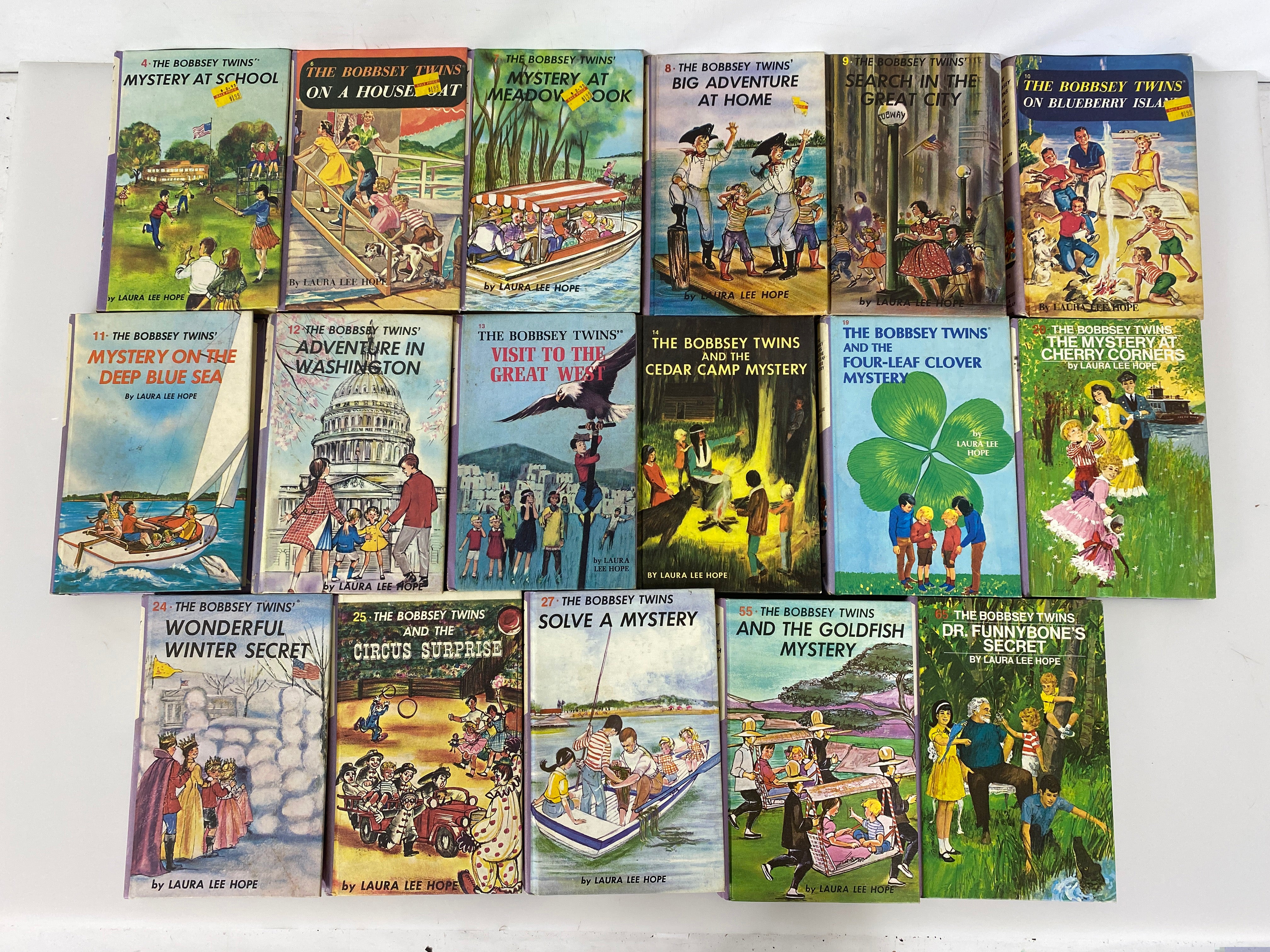 Lot of 17 Bobbsey Twins 1960-1980 HC