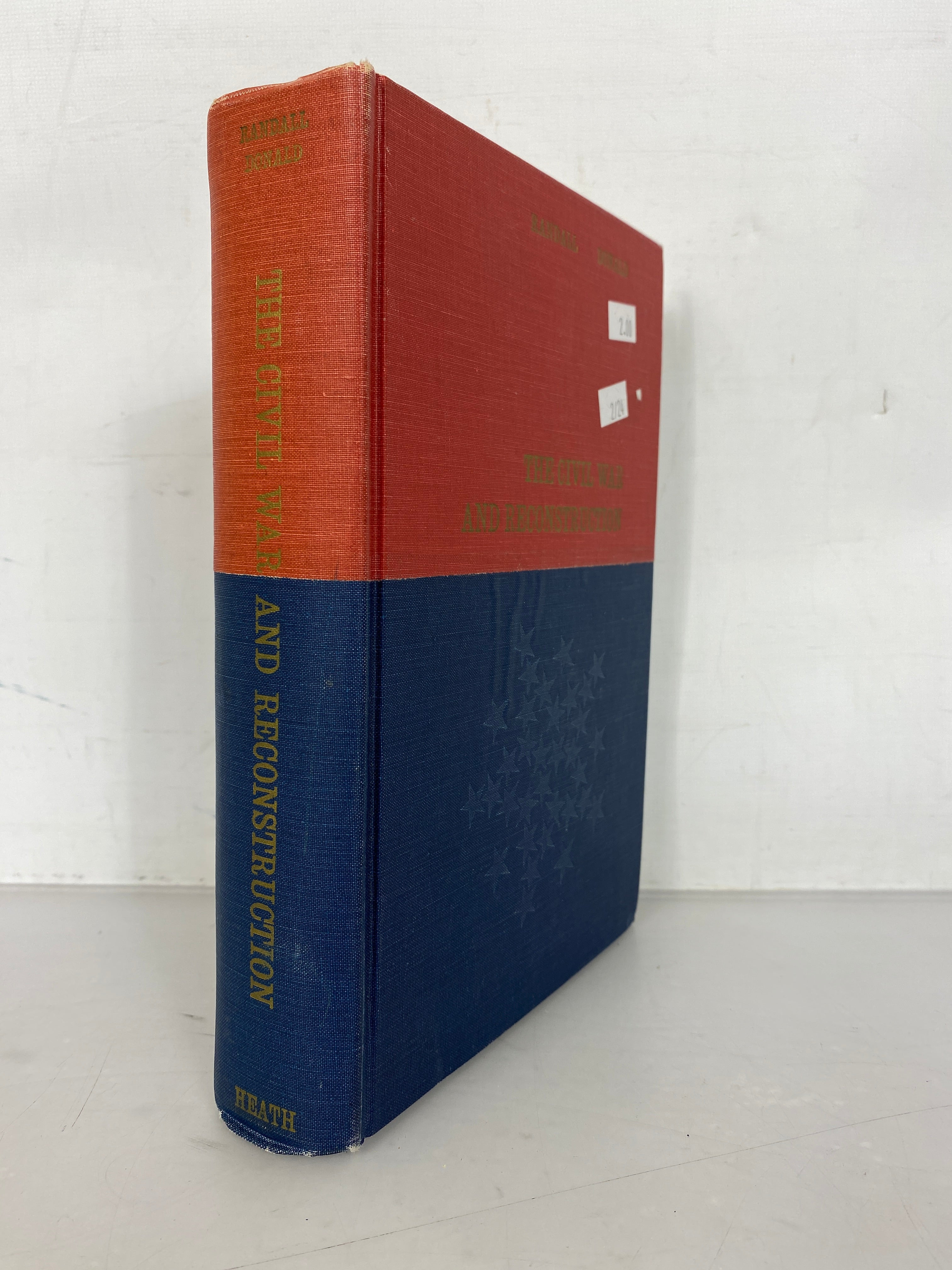 Vintage The Civil War and Reconstruction by Randall and Donald 1969 Second Edition HC