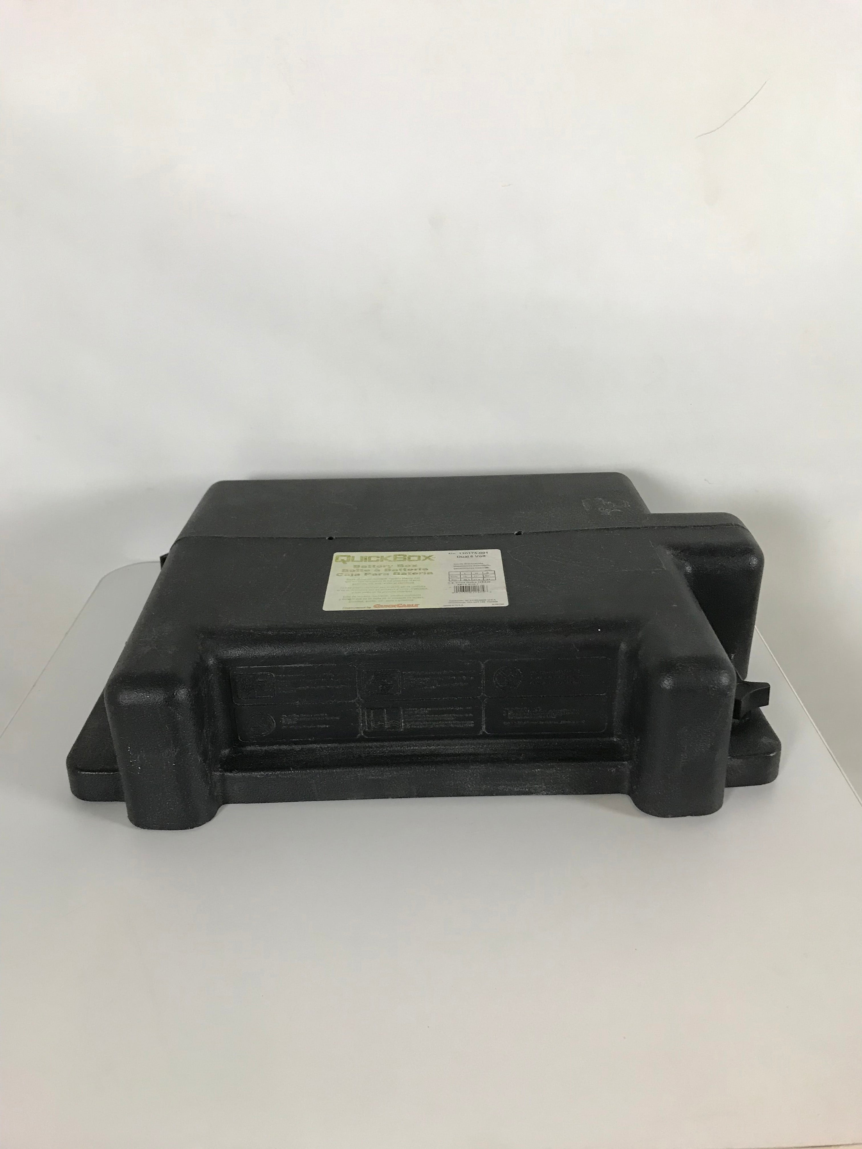 Quick Box Black Plastic Battery Box