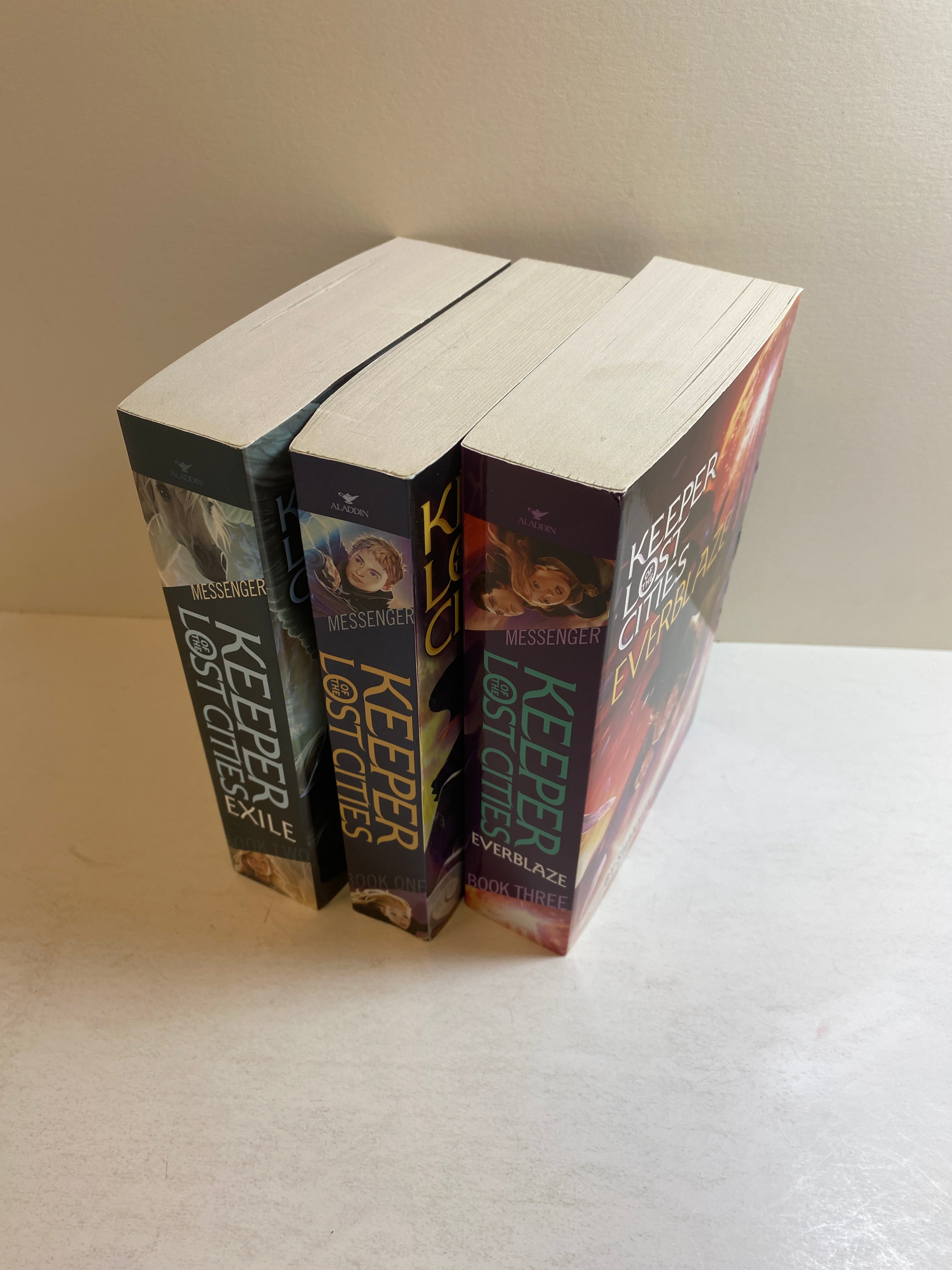 Lot of 3 Lost Cities SC Books 1-3 Shannon Messenger 2012-2014