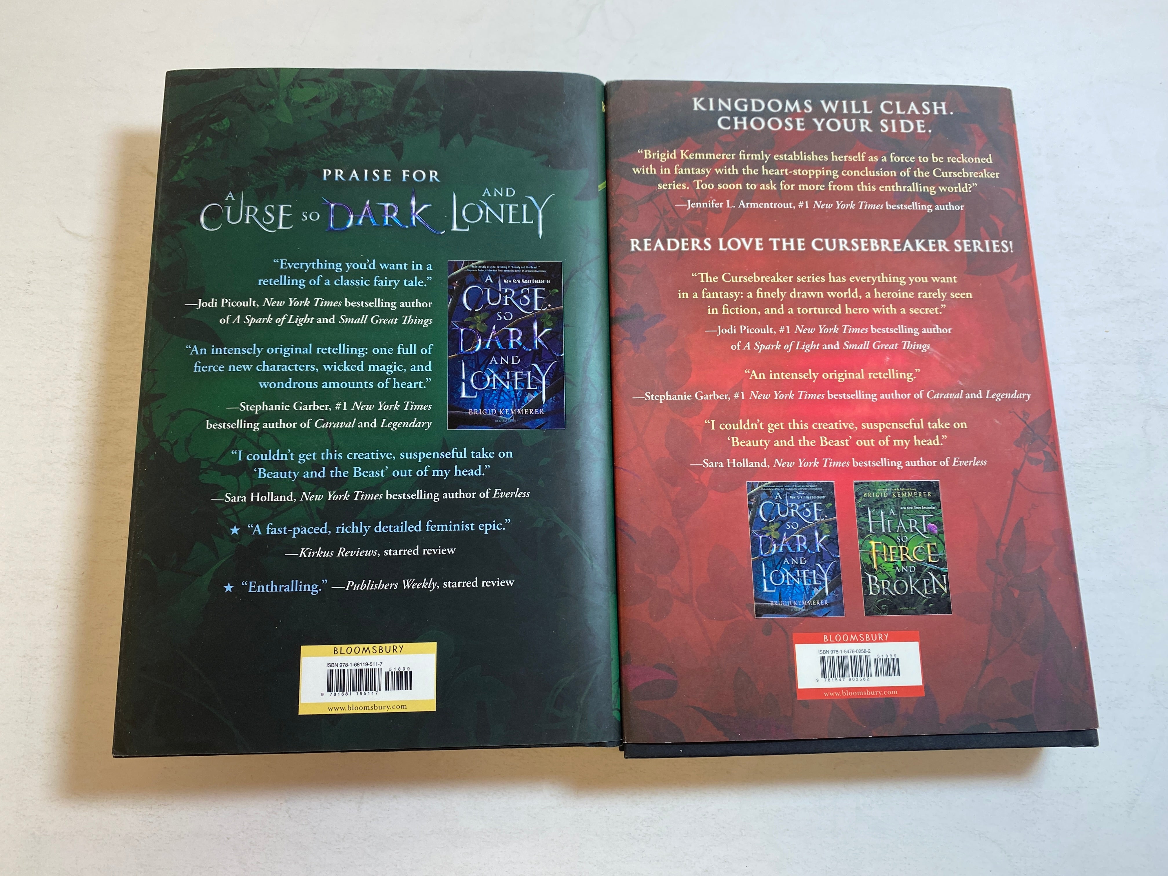 Lot of 2 Brigid Kemmerer Books HCDJ Bloomsbury Press 2020-2021