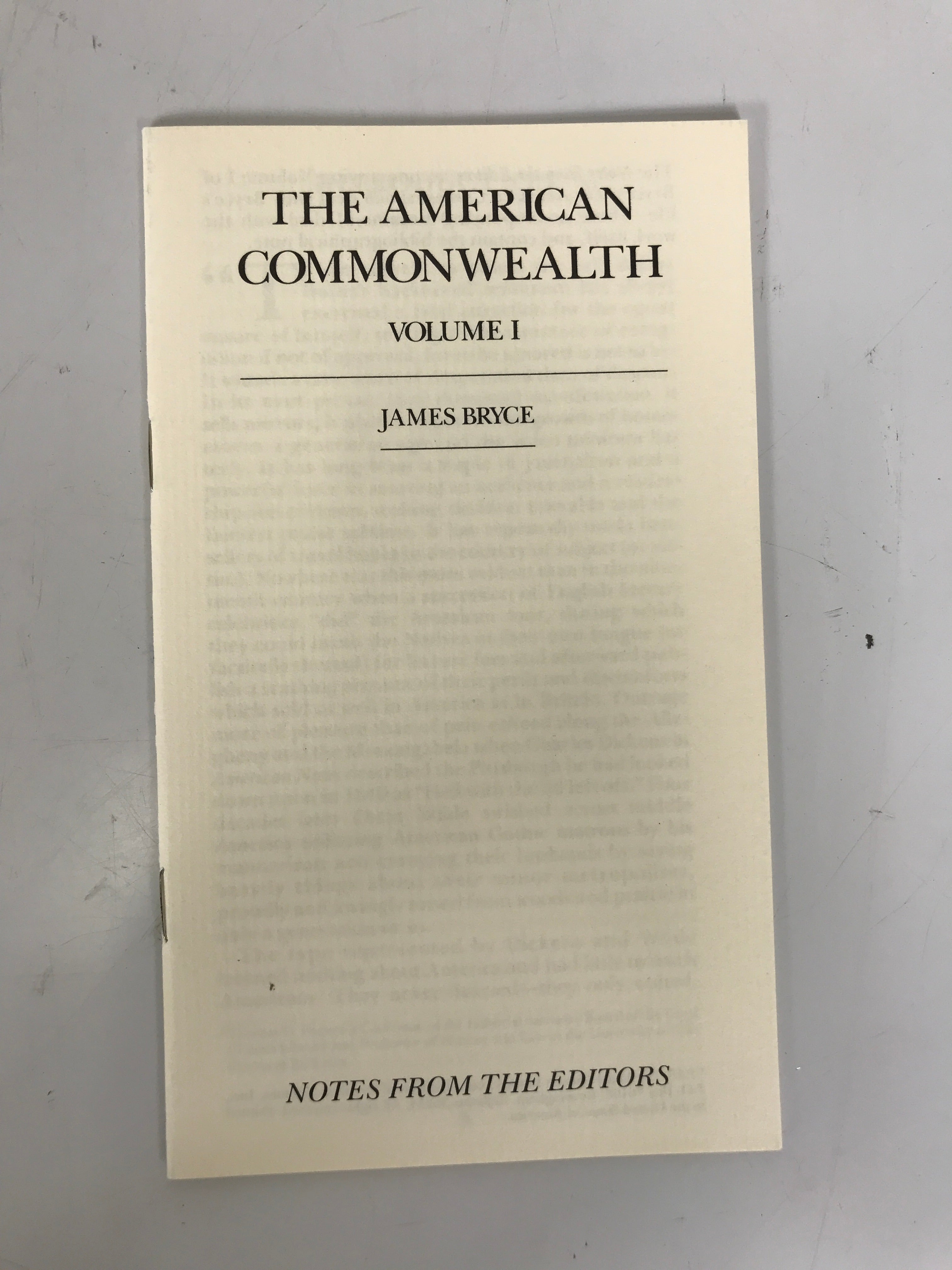 2 Vol Set: Legal Classics Library The American Commonwealth 1987 HC