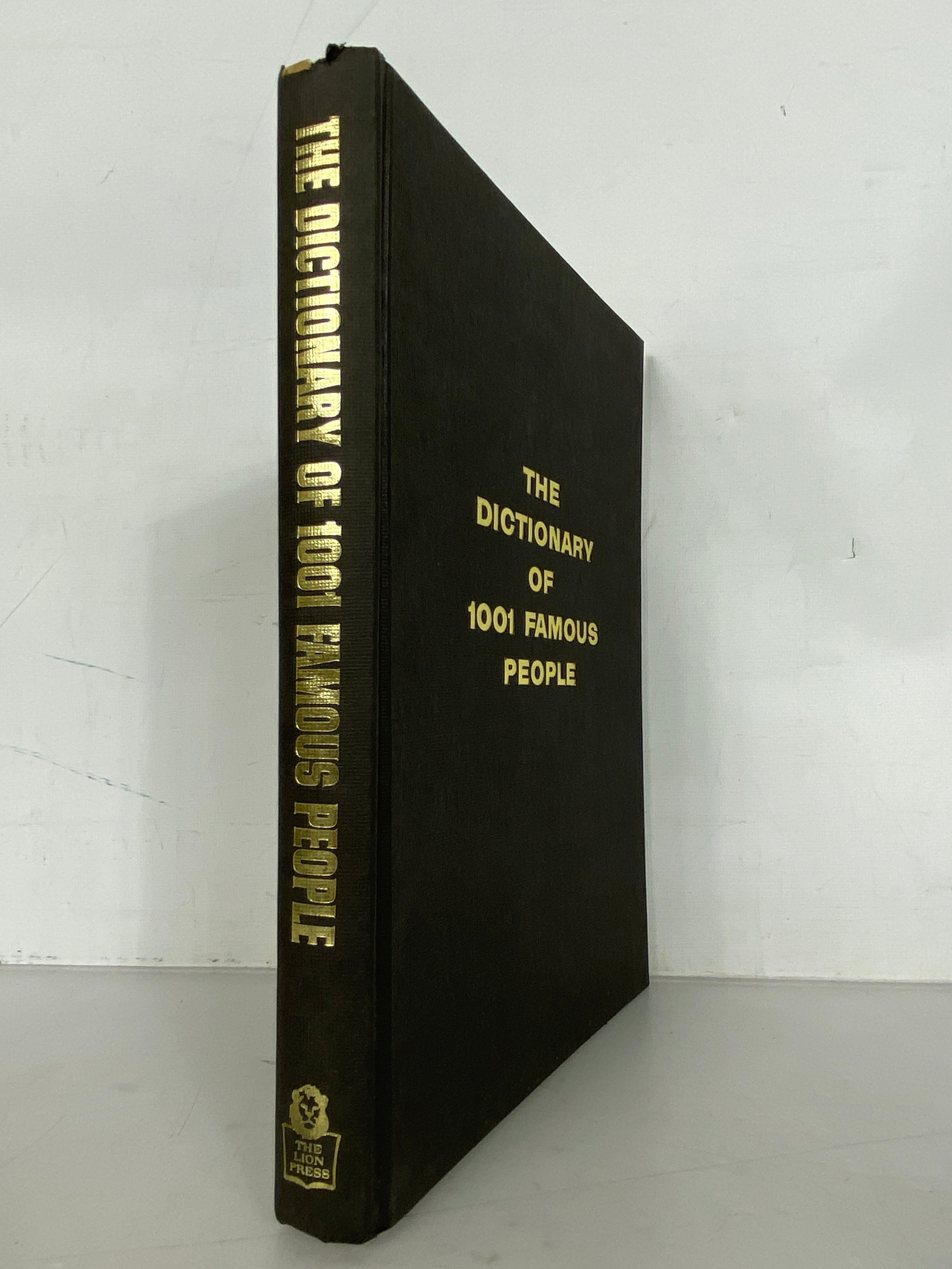 The Dictionary of 1001 Famous People by Samuel Nisenson 1966 HC DJ