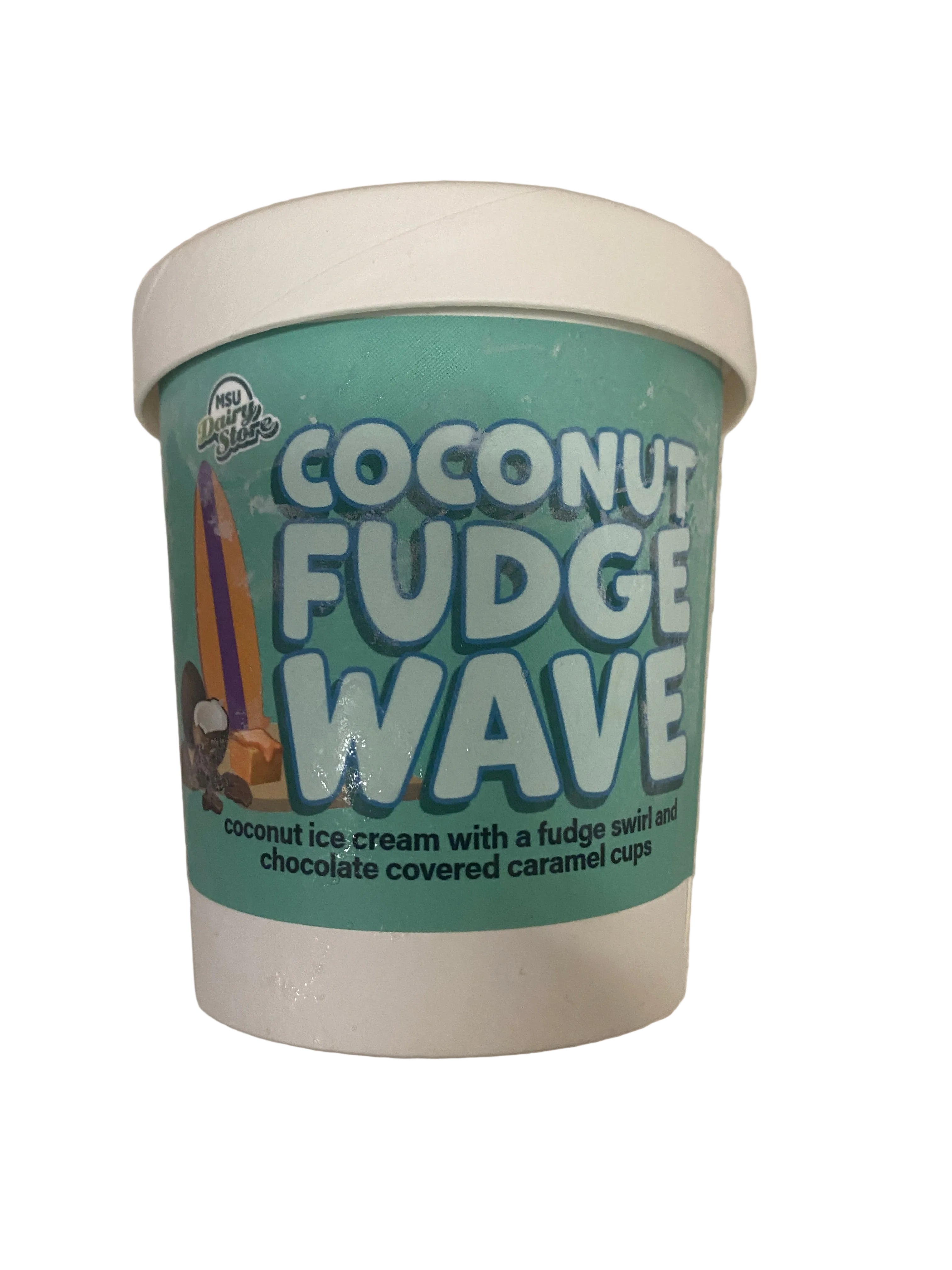MSU Dairy Store Toasted Coconut Fudge Wave Pint