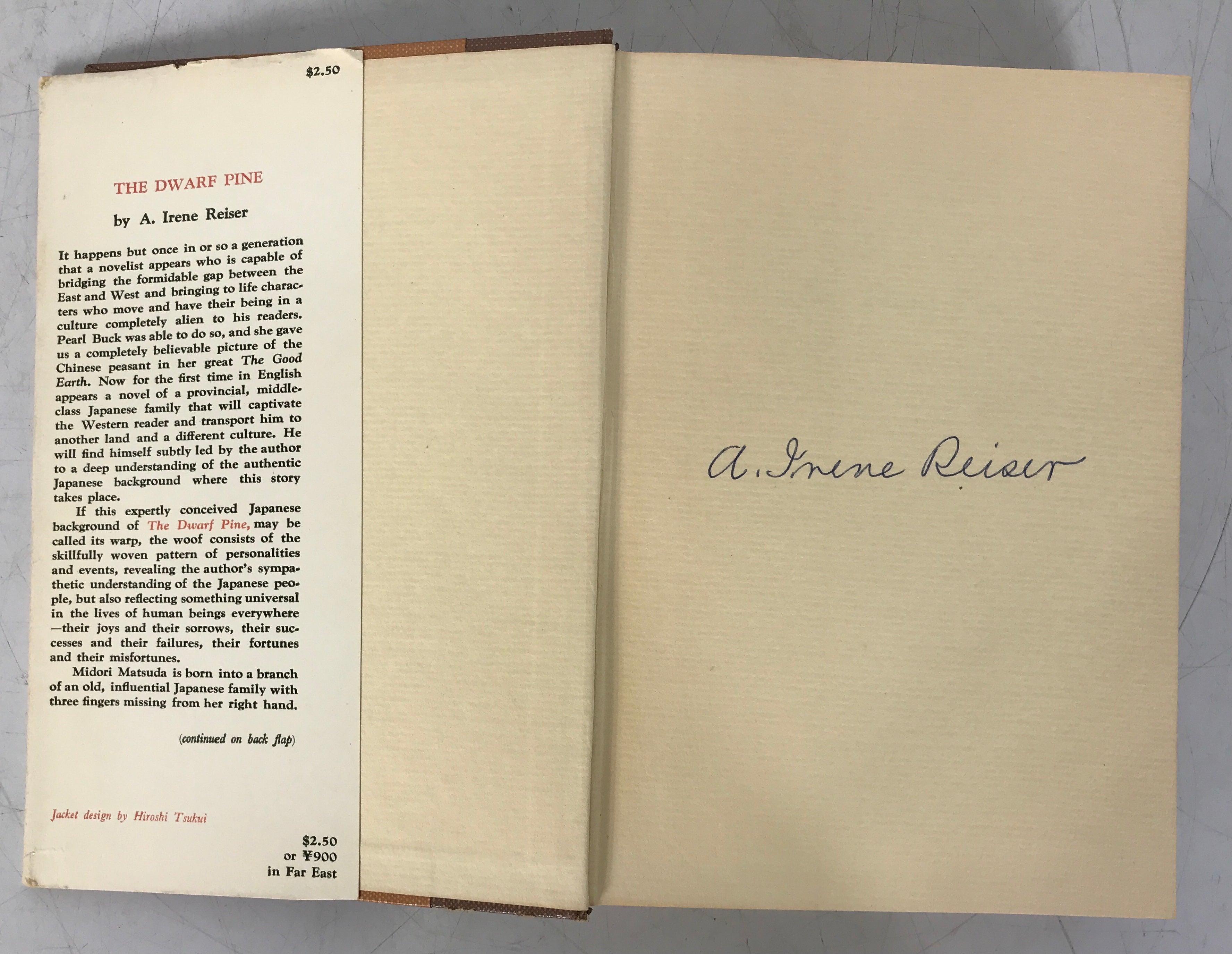 The Dwarf Pine A. Irene Reiser Signed 1st Ed 2nd Printing 1958 HC DJ Signed