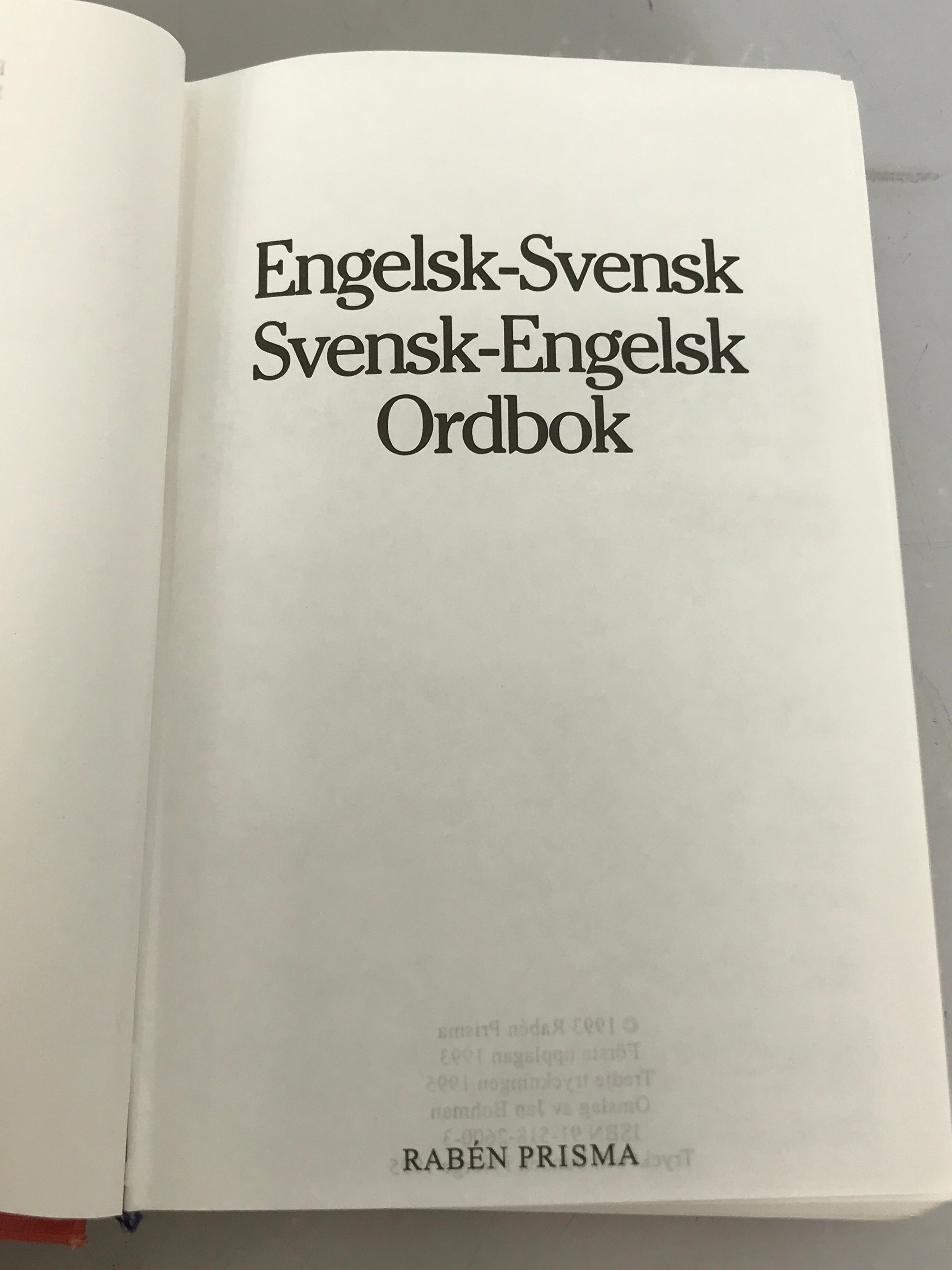 Lot of 2: A Swedish-English Dictionary 1995 / The Music Dictionary 1975 HC