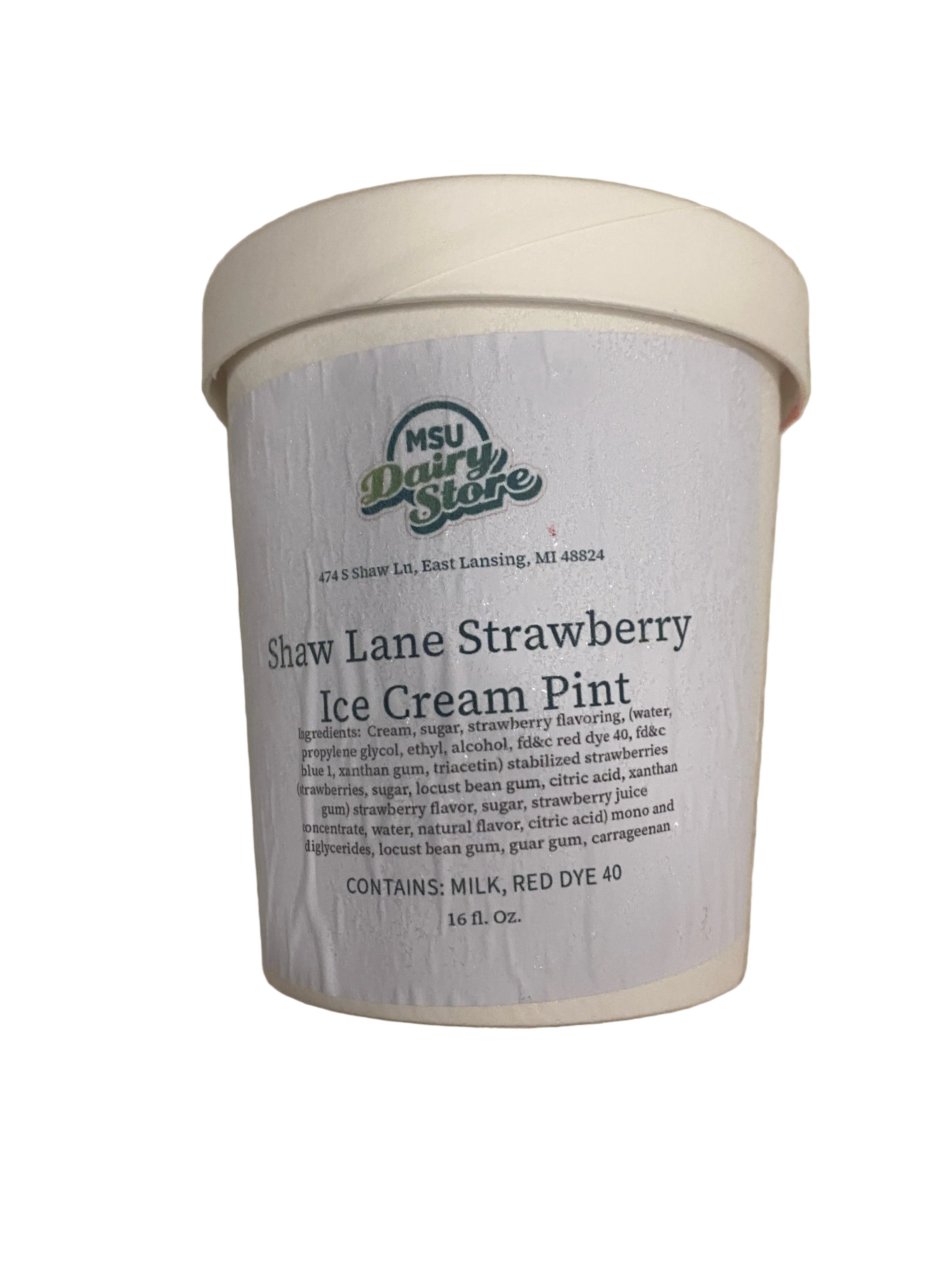 MSU Dairy Store Shaw Lane Strawberry Pint