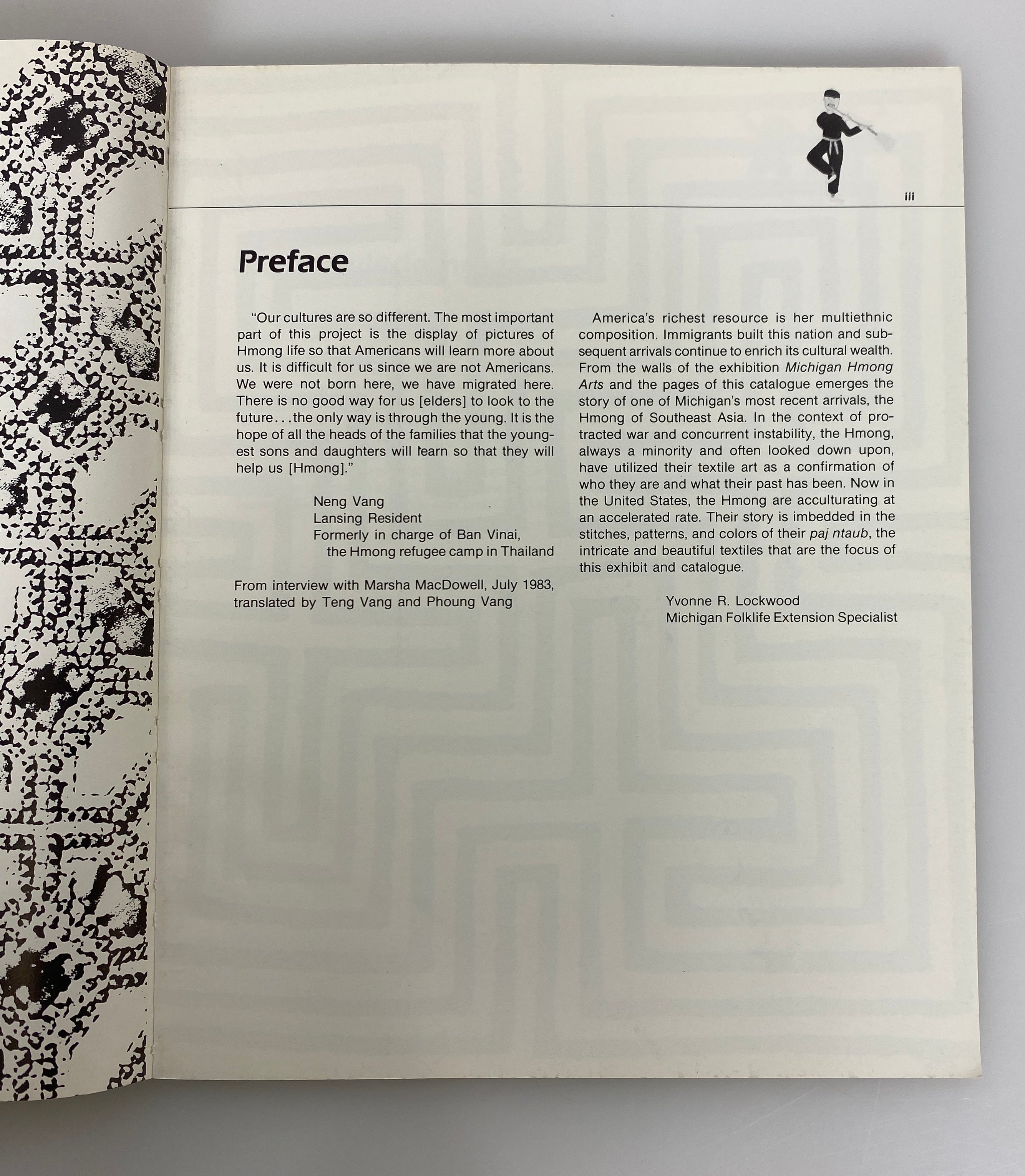 Michigan Hmong Arts: Textiles in Transition 1984 SC
