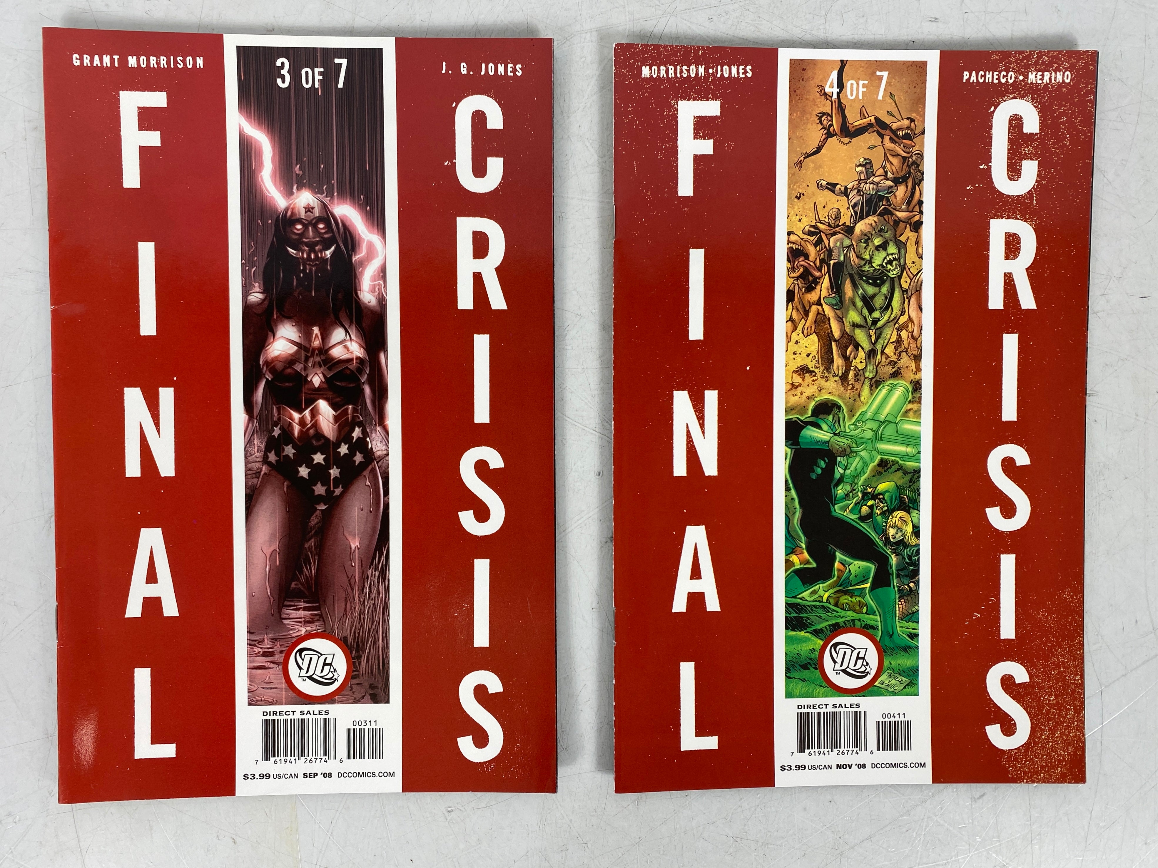 Lot of 8 Final Crisis #1-7 Complete with Variant #6 (2008)