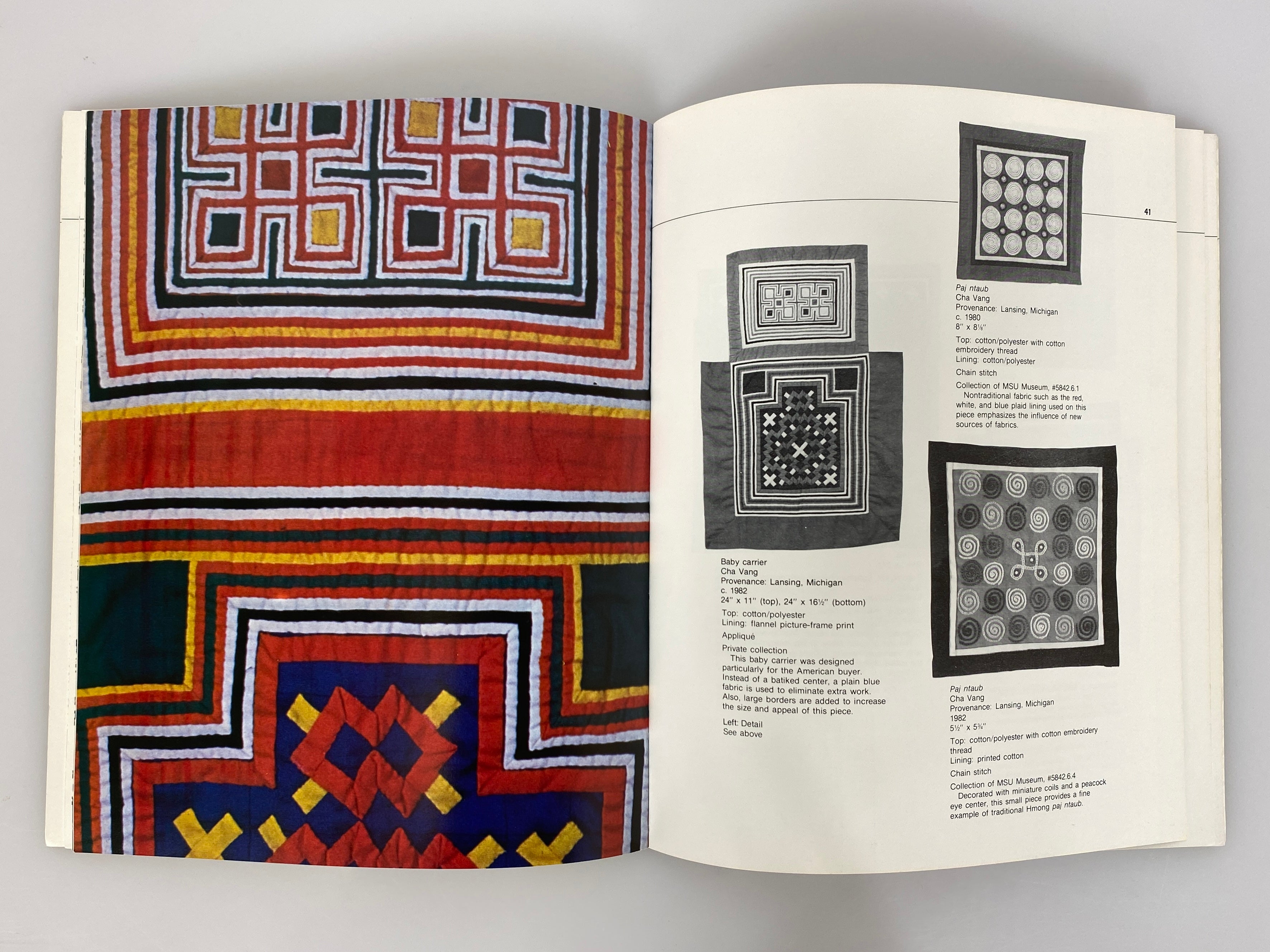 Michigan Hmong Arts: Textiles in Transition 1984 SC