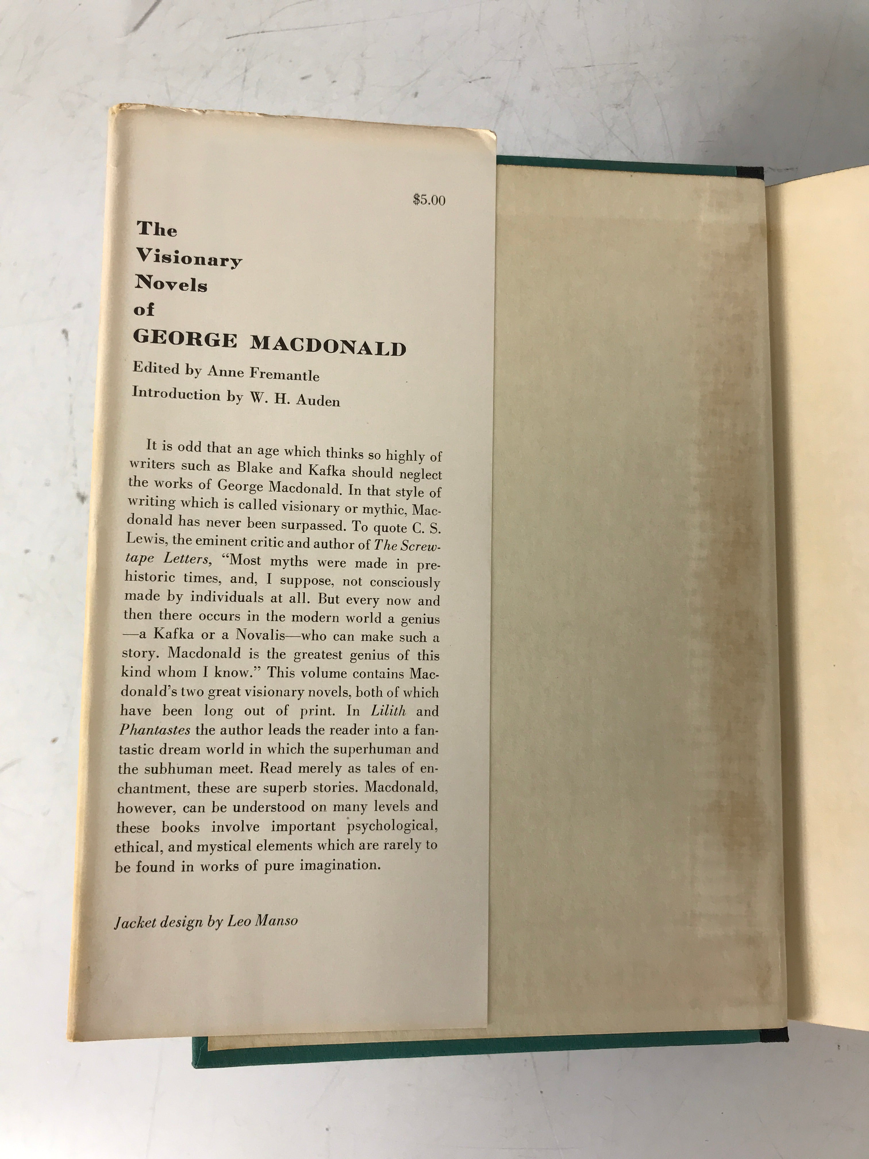 The Visionary Novels of George MacDonald Lilith/Phantastes HC DJ