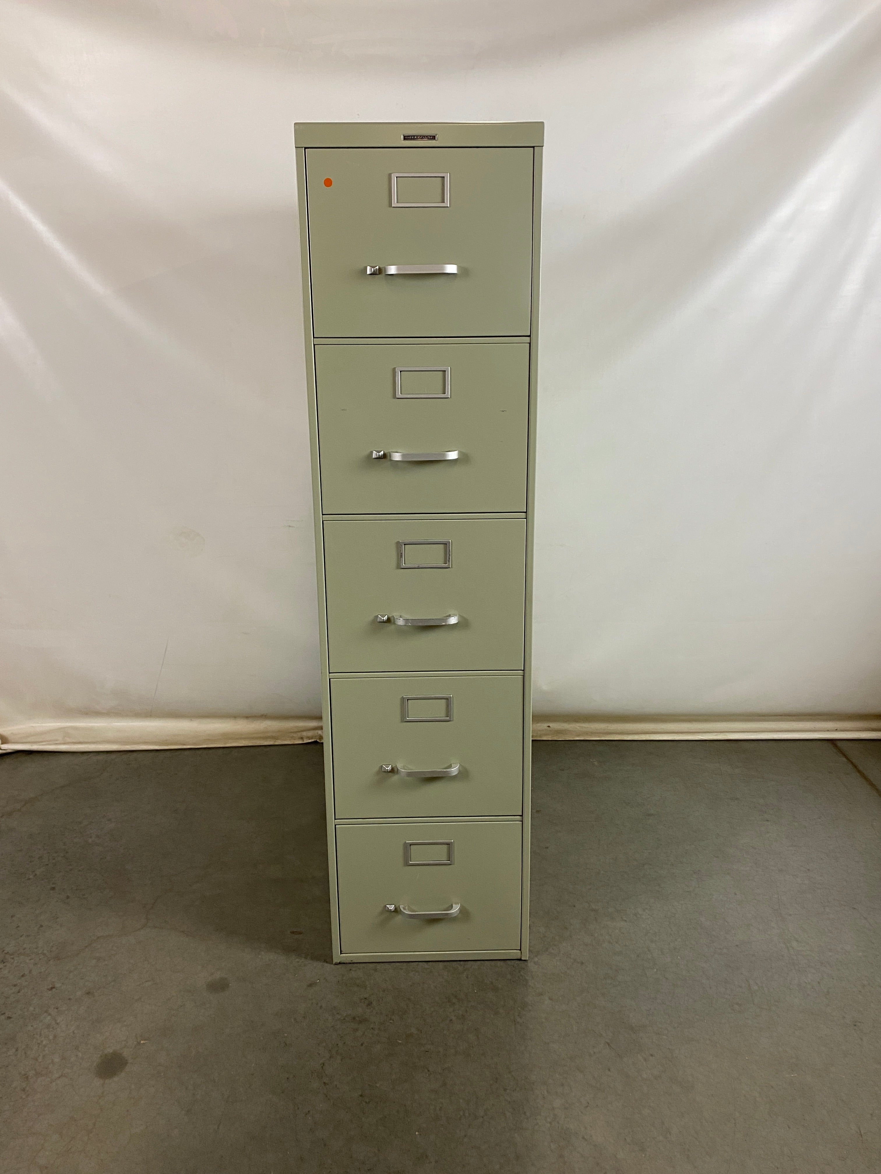 Steelcase Grey 5 Drawer File Cabinet