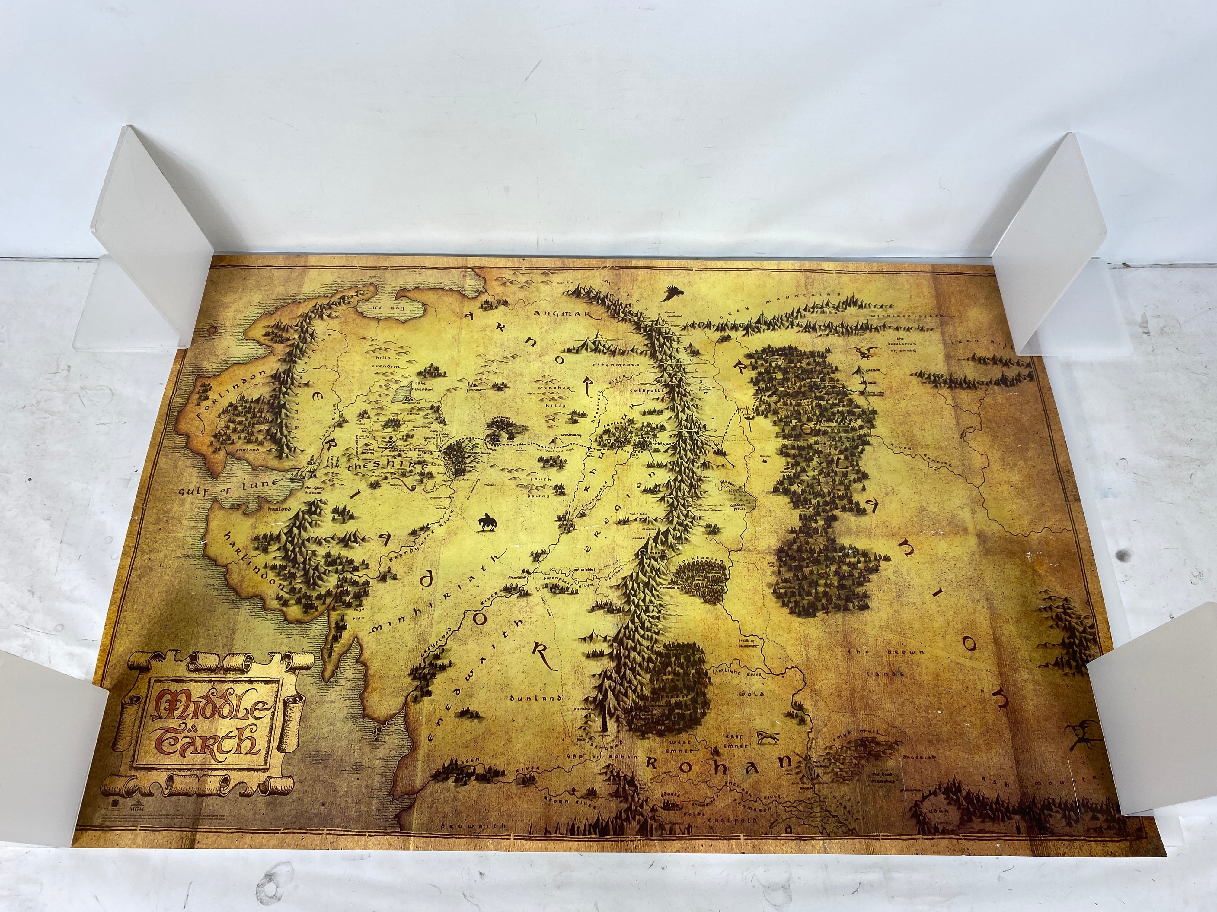 Lord of the Rings Middle Earth Map Movie Poster 36"x 24"