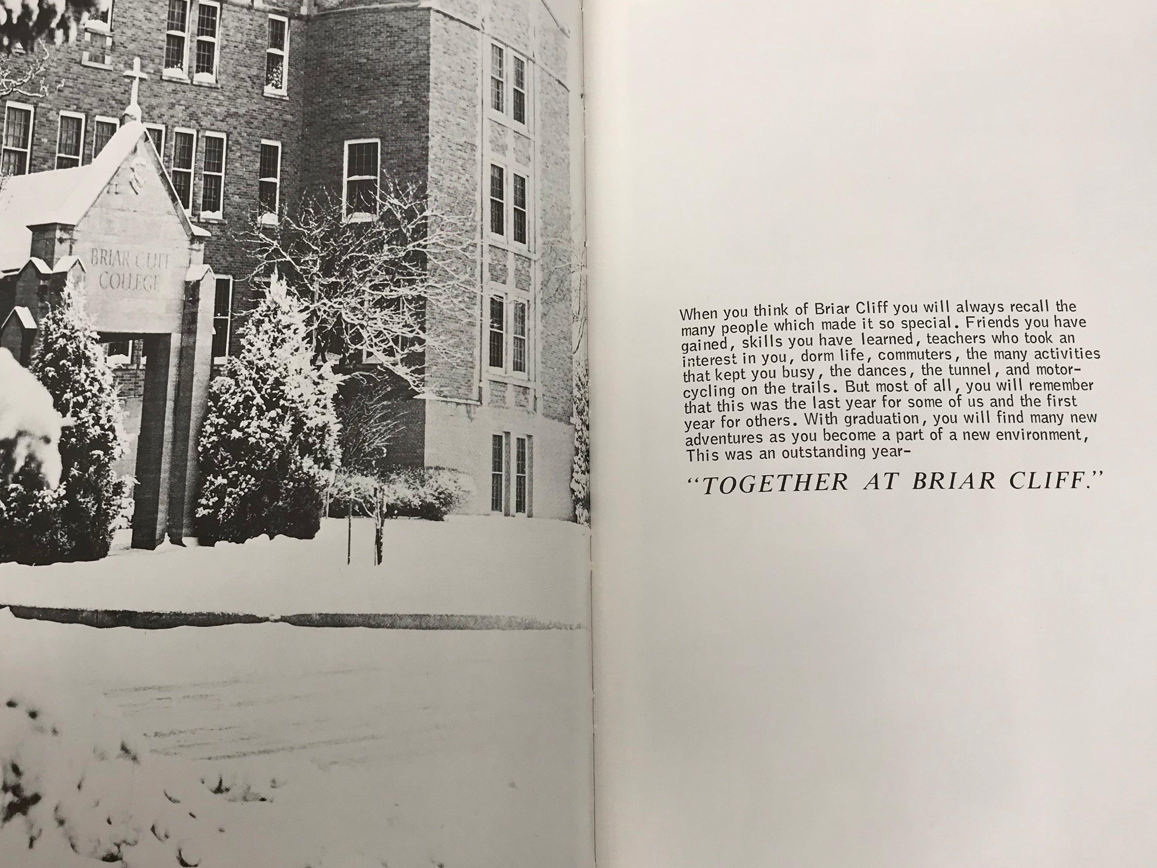 1975 (Conspectus) Briar Cliff College Yearbook Sioux City Iowa