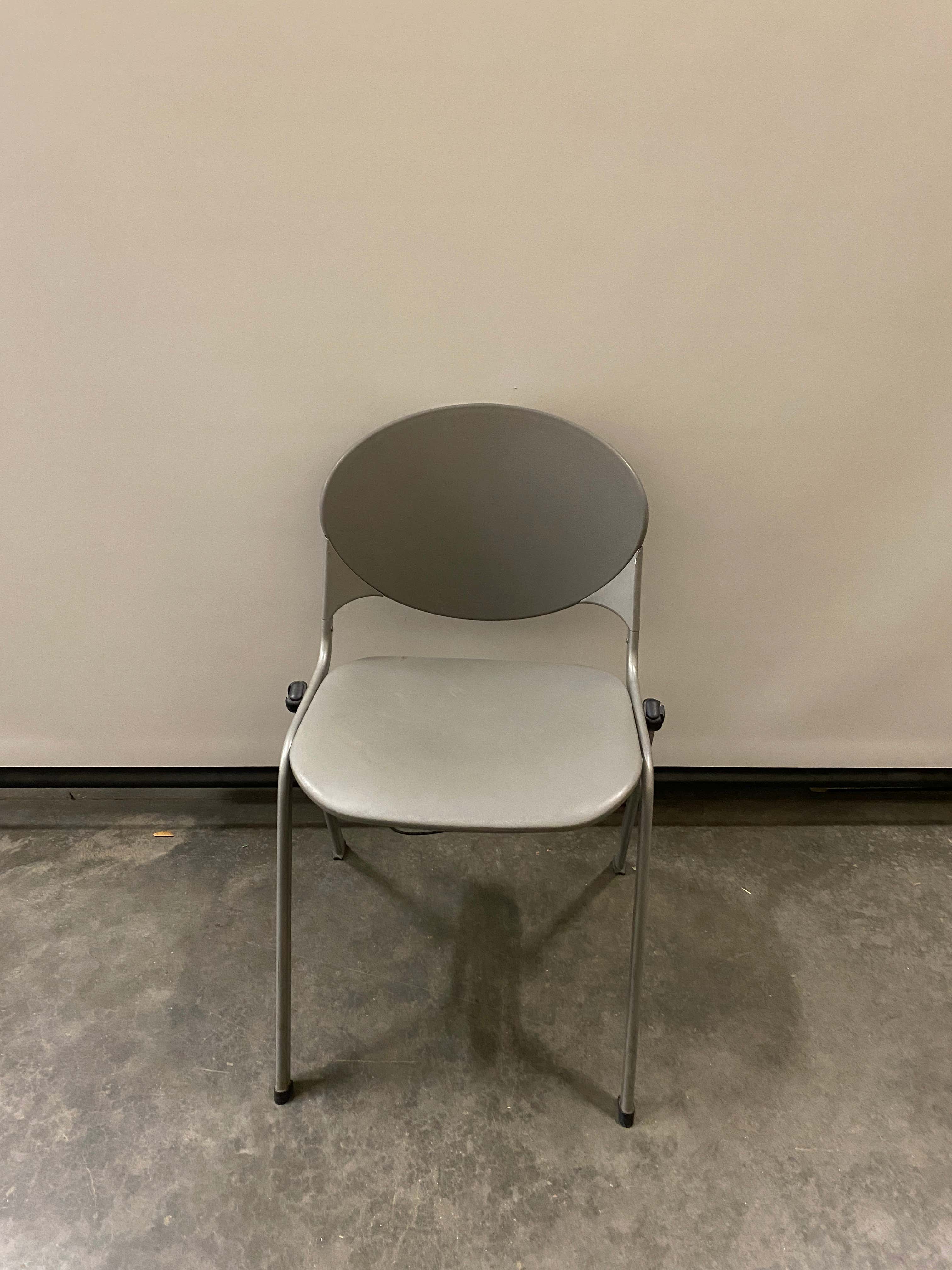 National Grey Plastic Stacking Chairs