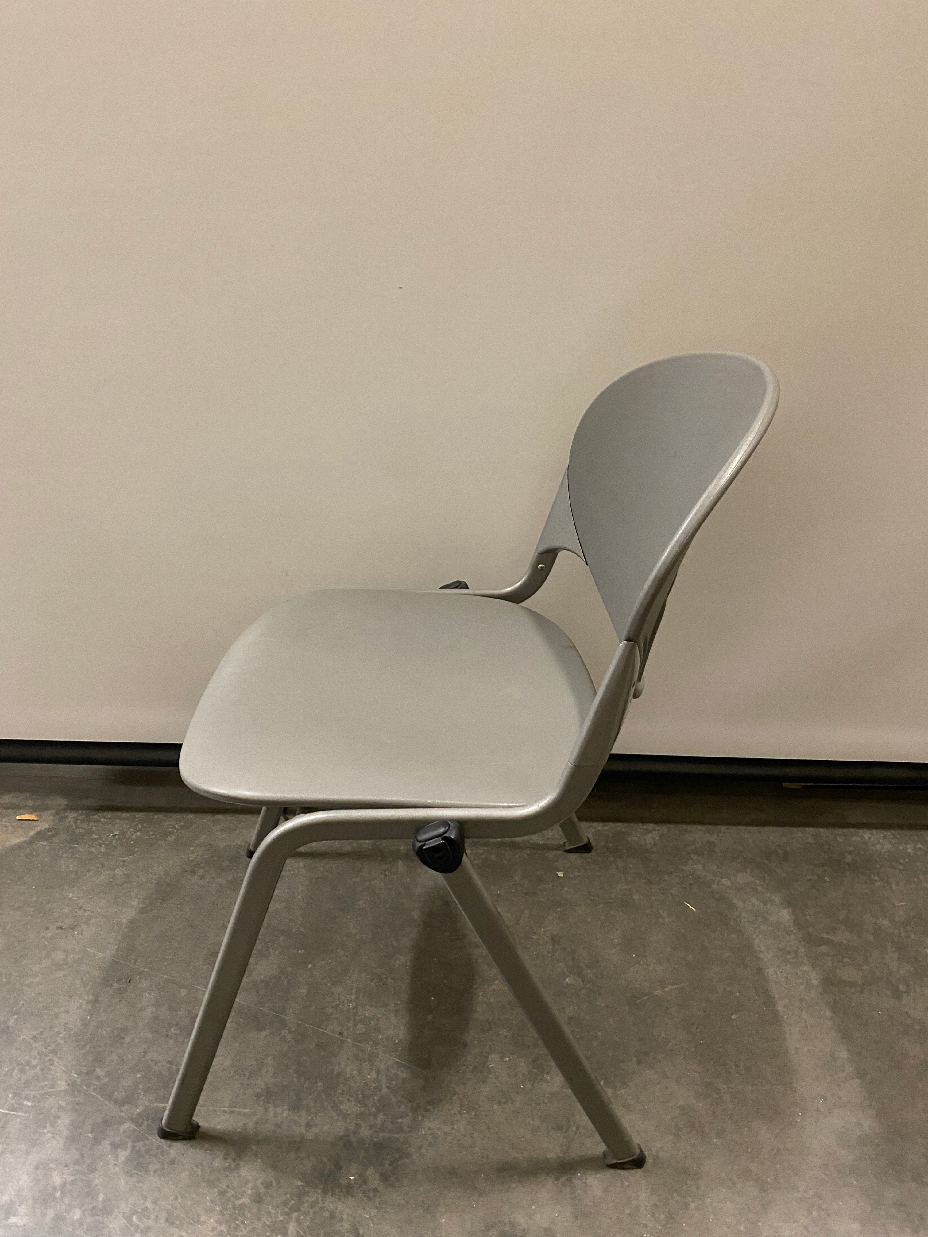 National Grey Plastic Stacking Chairs