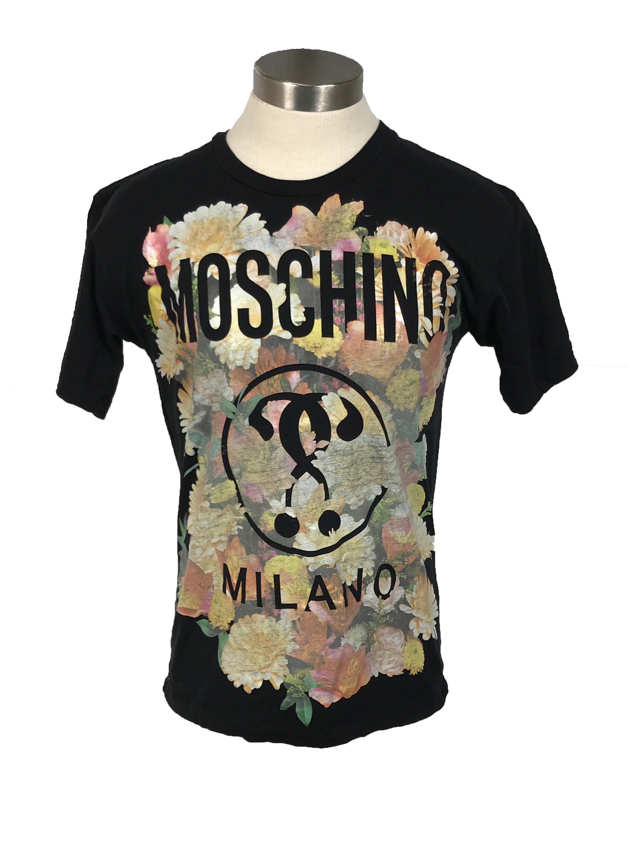 Moschino Black Floral T-Shirt Men's Size Medium