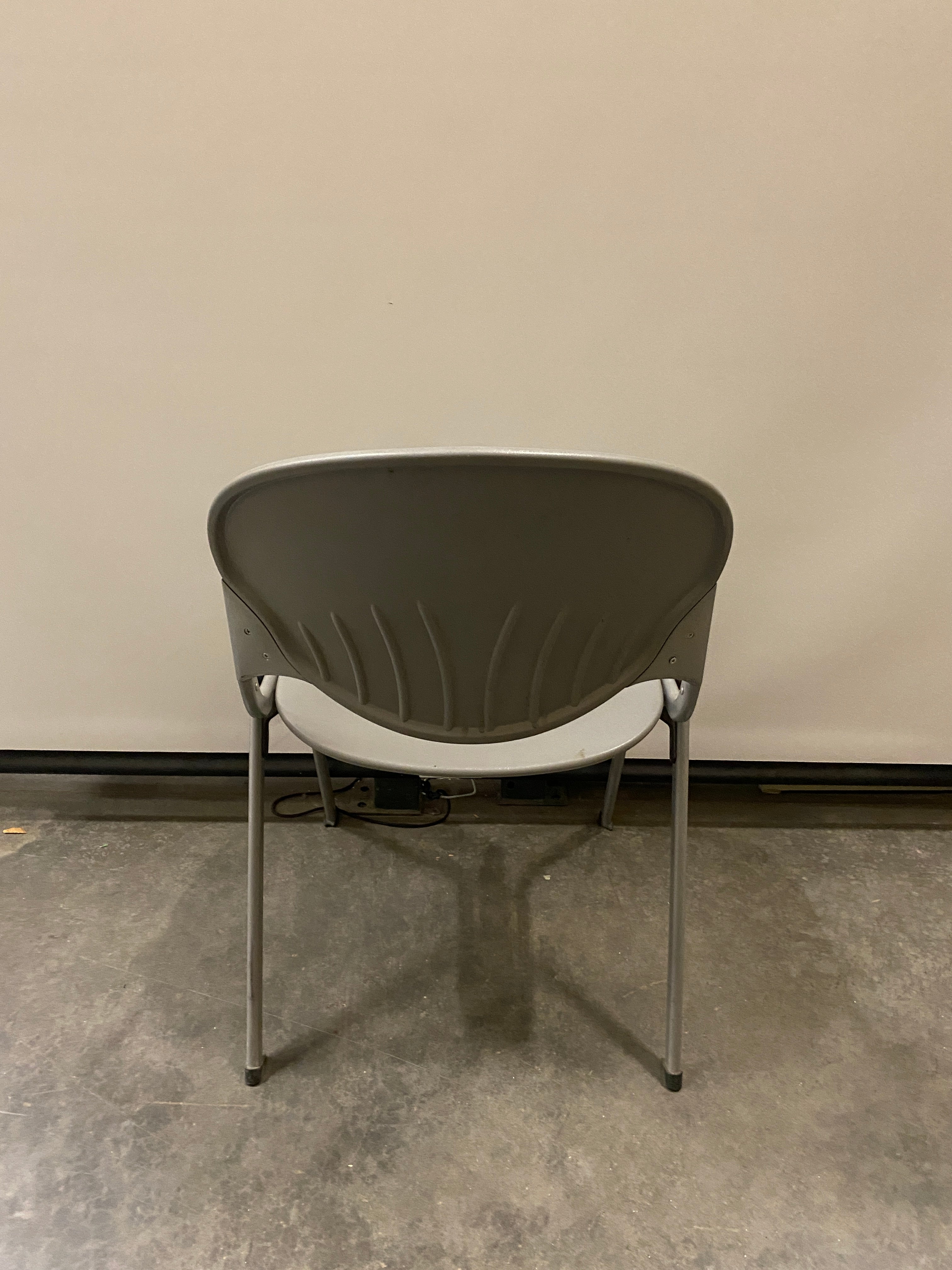 National Grey Plastic Stacking Chairs