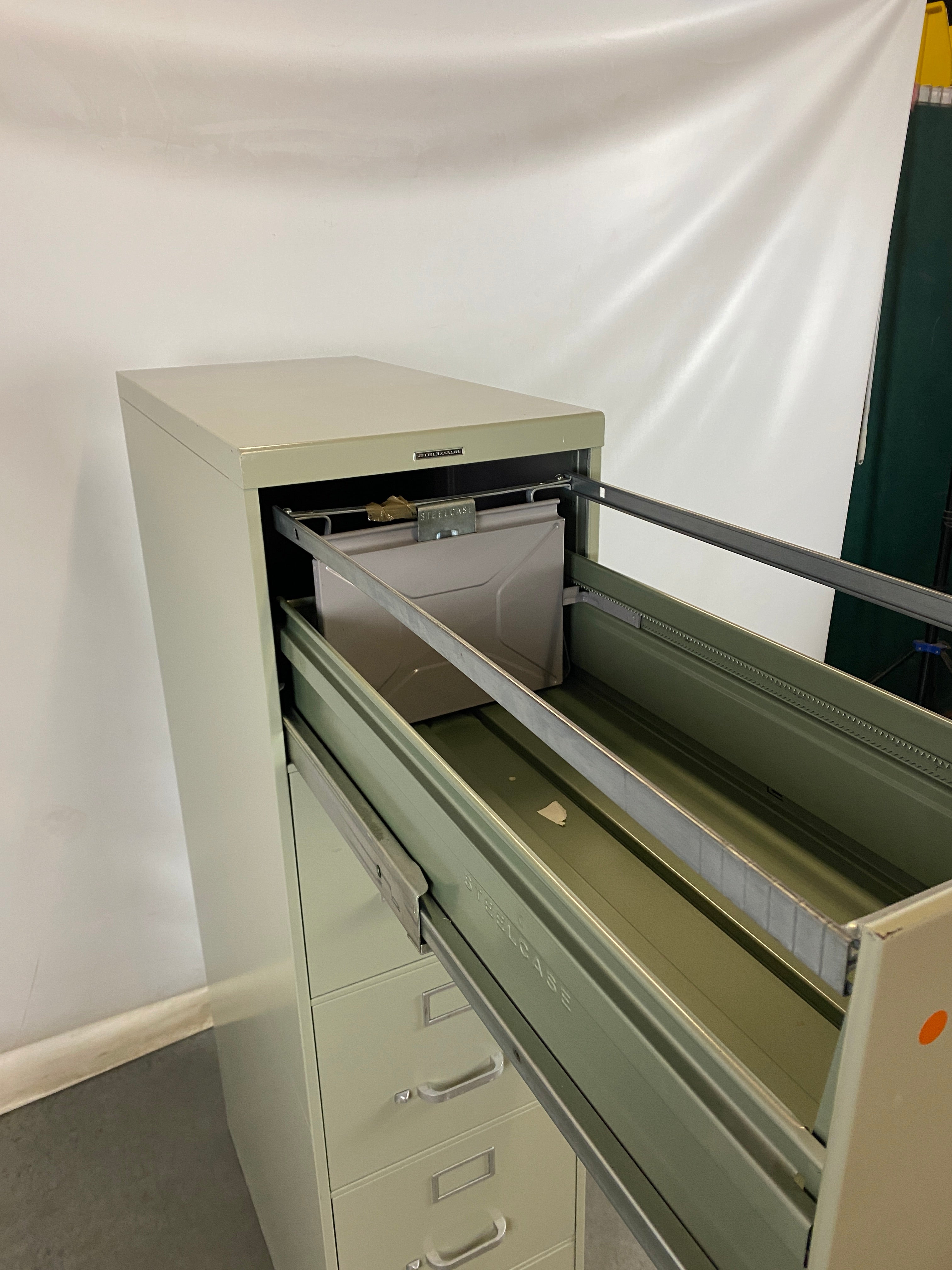 Steelcase Grey 5 Drawer File Cabinet