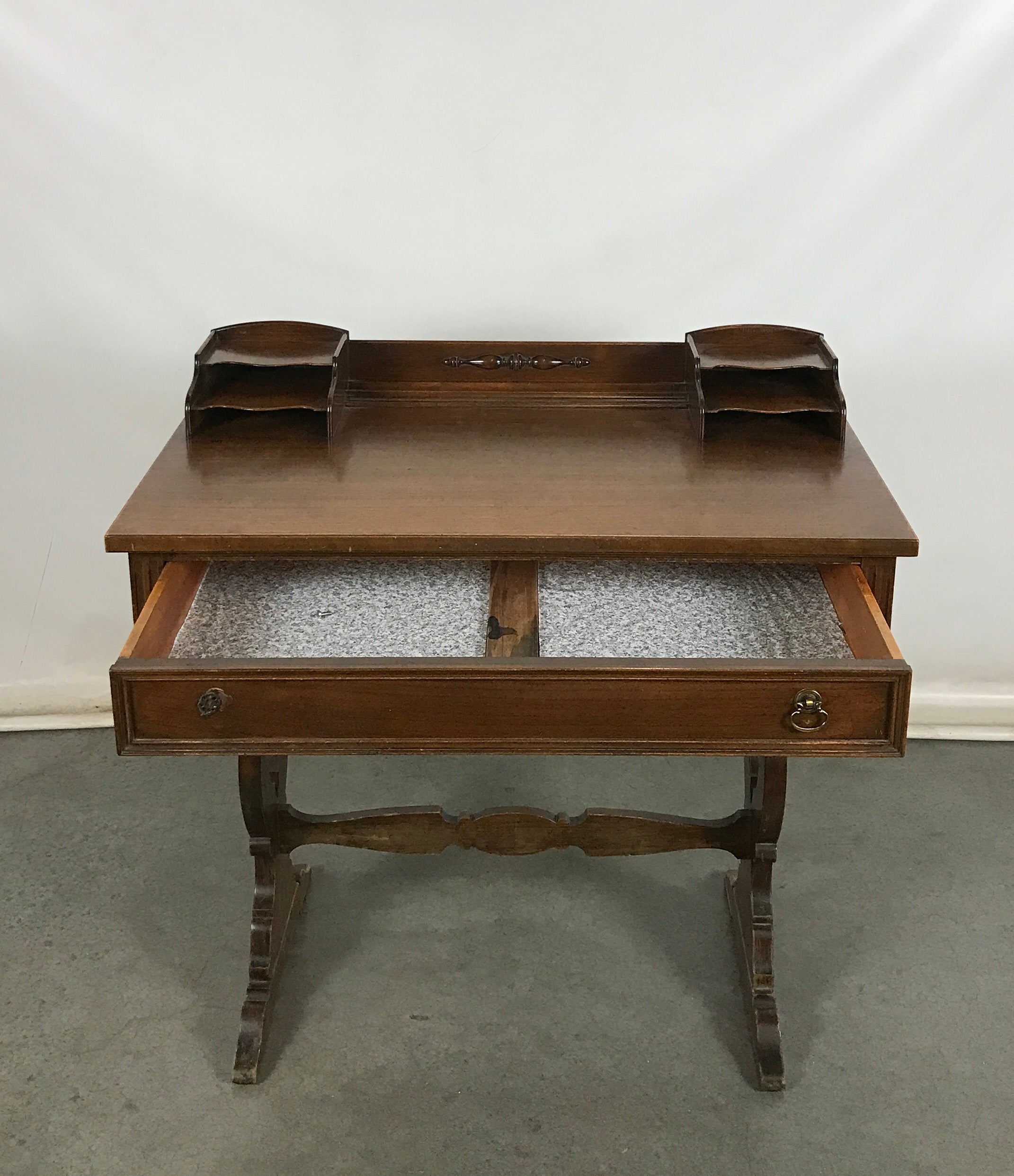 Wooden Desk with Bench